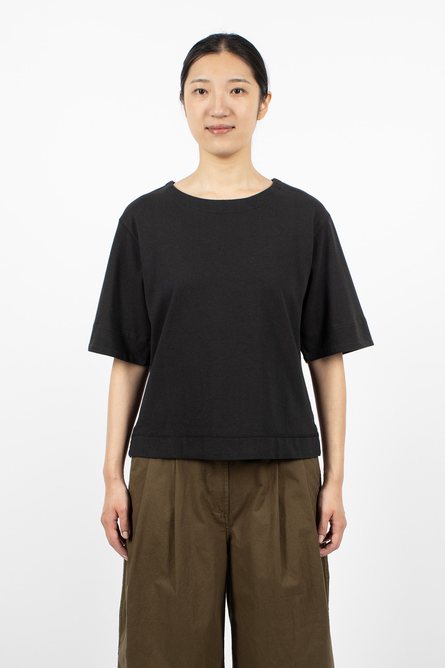 Cuffed T-Shirt Black/Rust