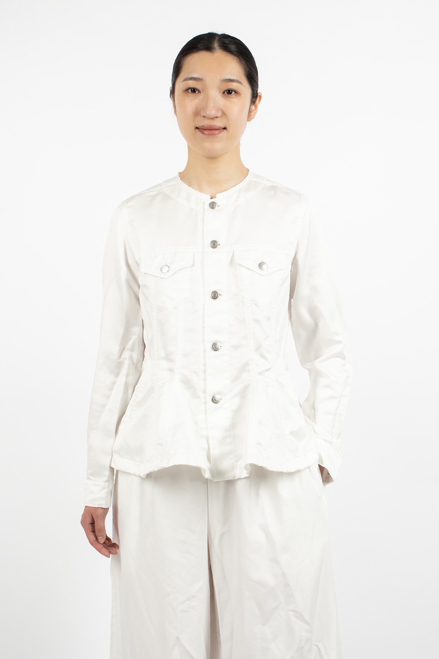 Satin Jacket White