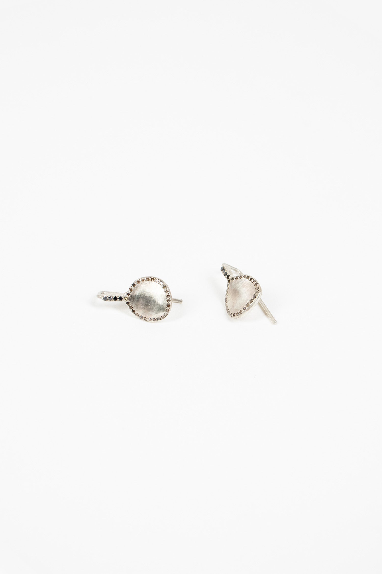 Win Drop Earrings Cognac Diamond/Black Diamond