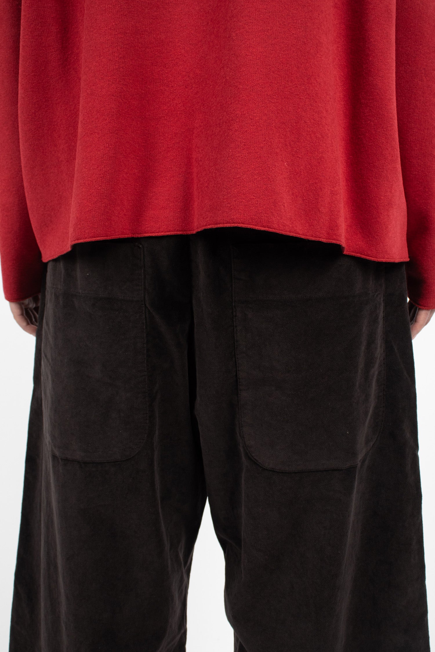 23206 Wide&Short V Trouser Brown