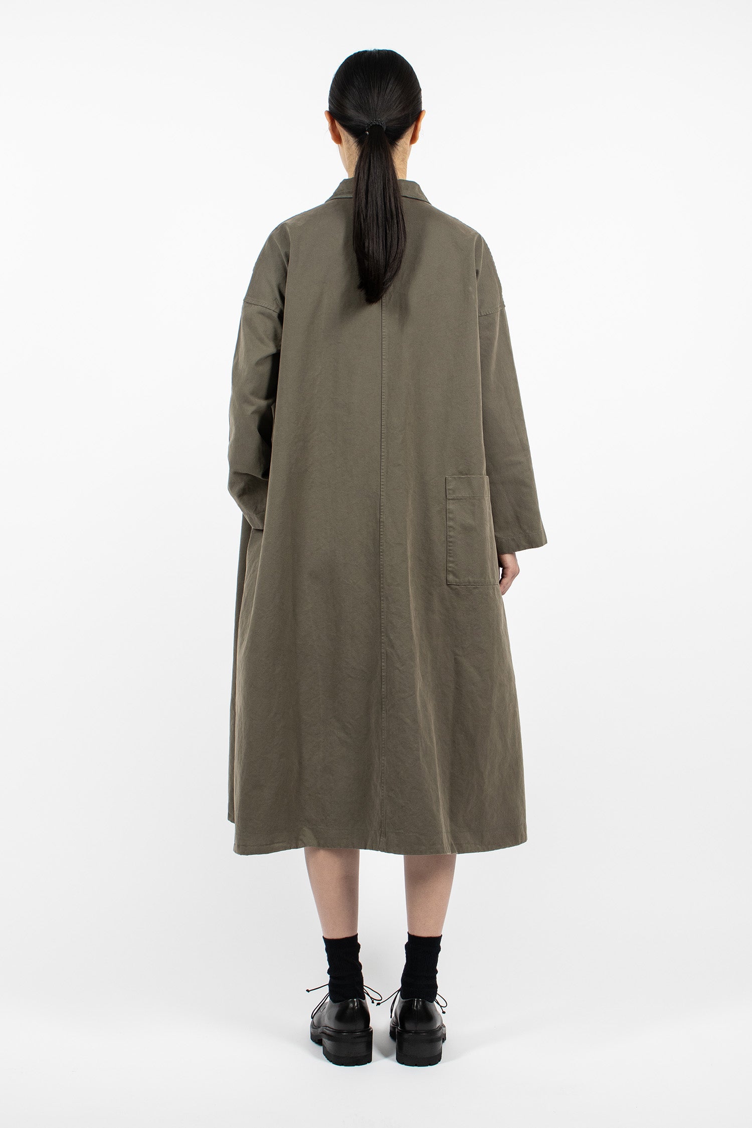 31254 Loose Collar Dress WCC Taupe