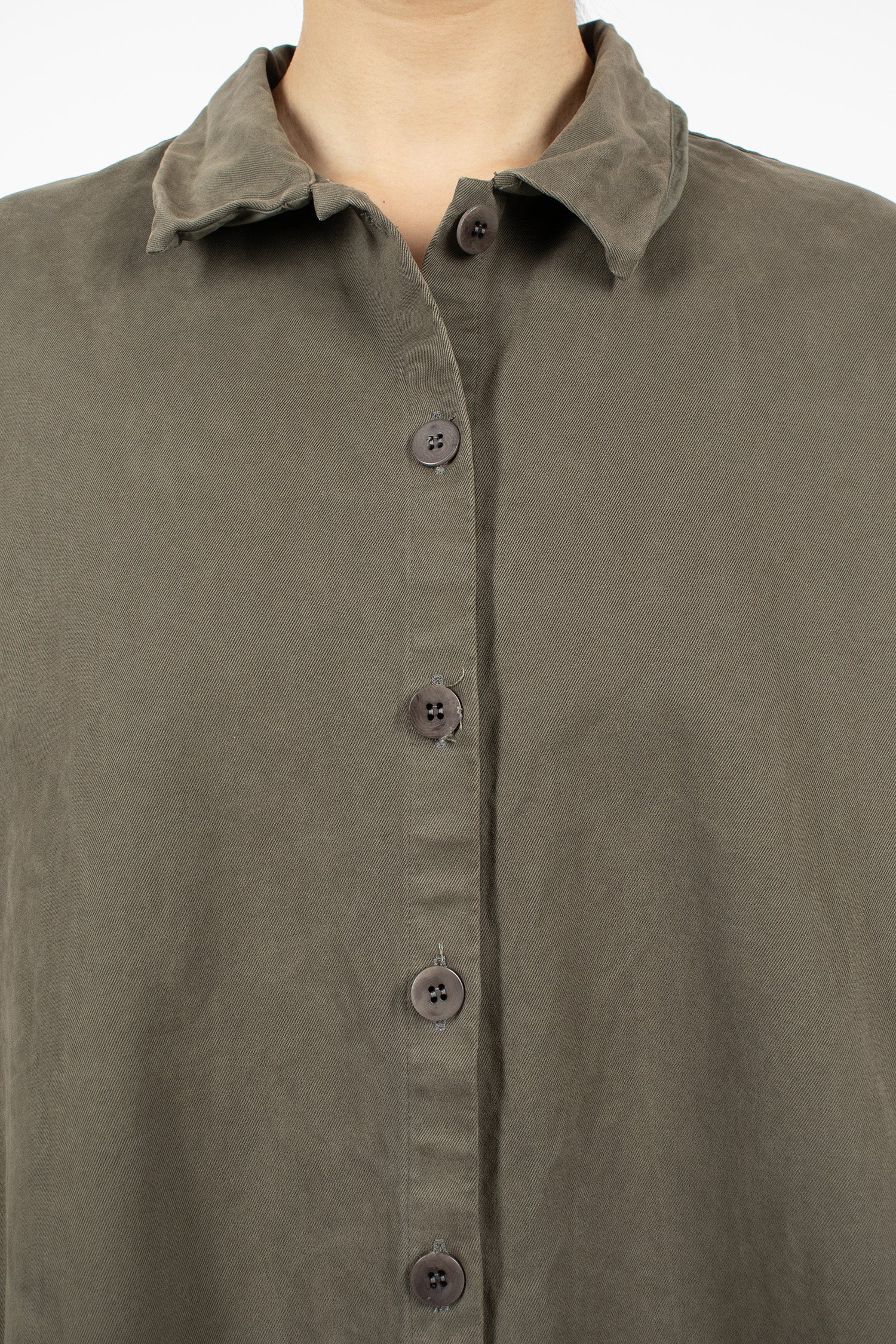 31254 Loose Collar Dress WCC Taupe