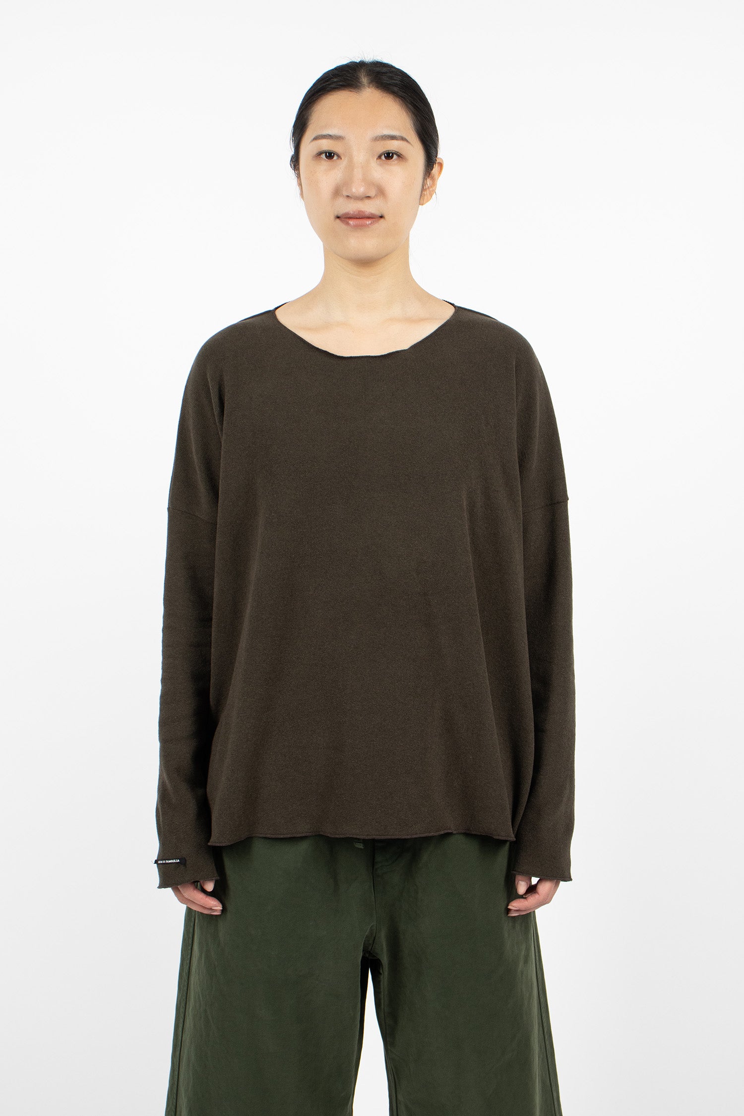 UP#40260 Upcycled Jumper Dark Khaki