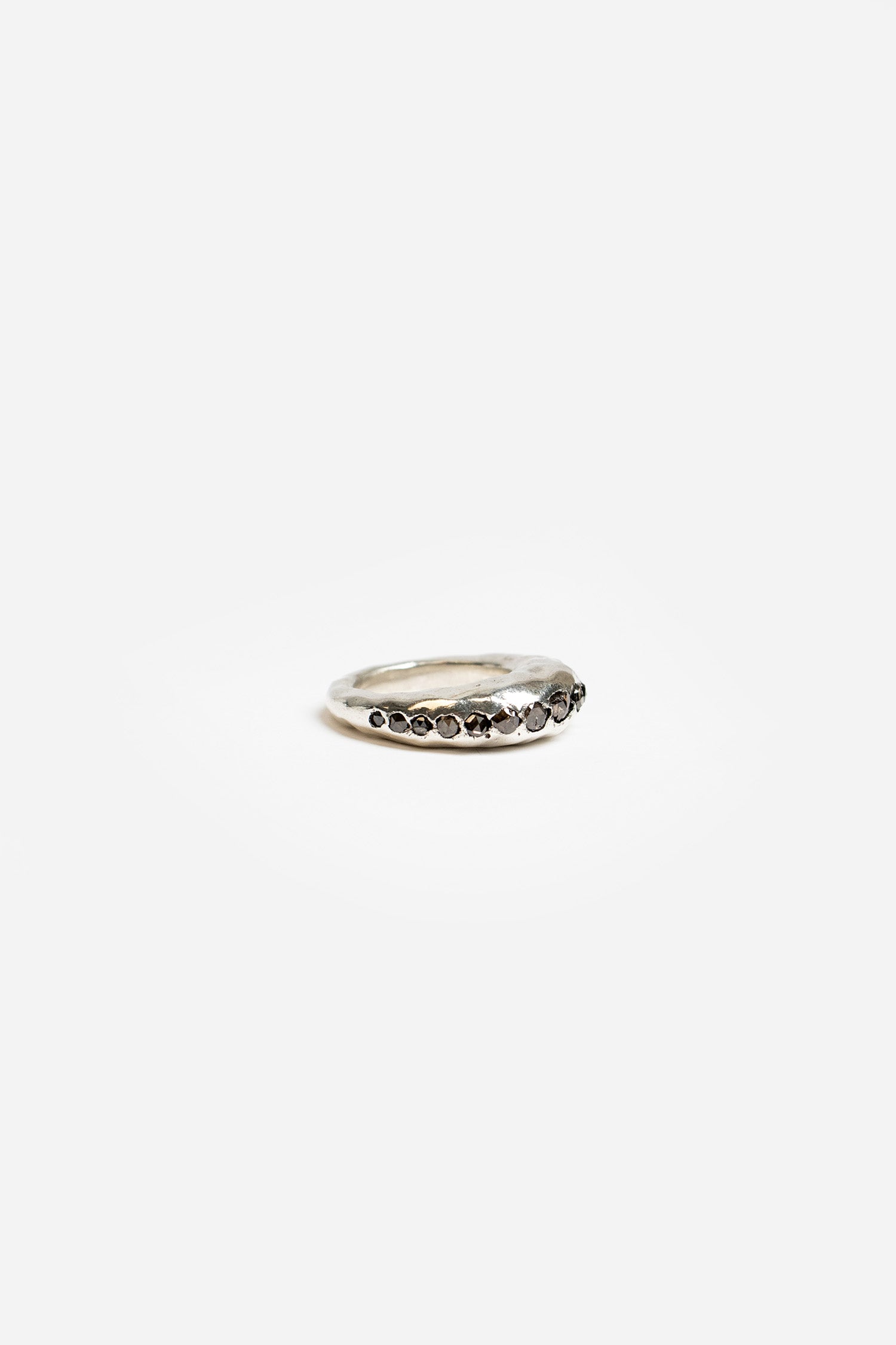 Brenny Silver Ring Brown Diamond