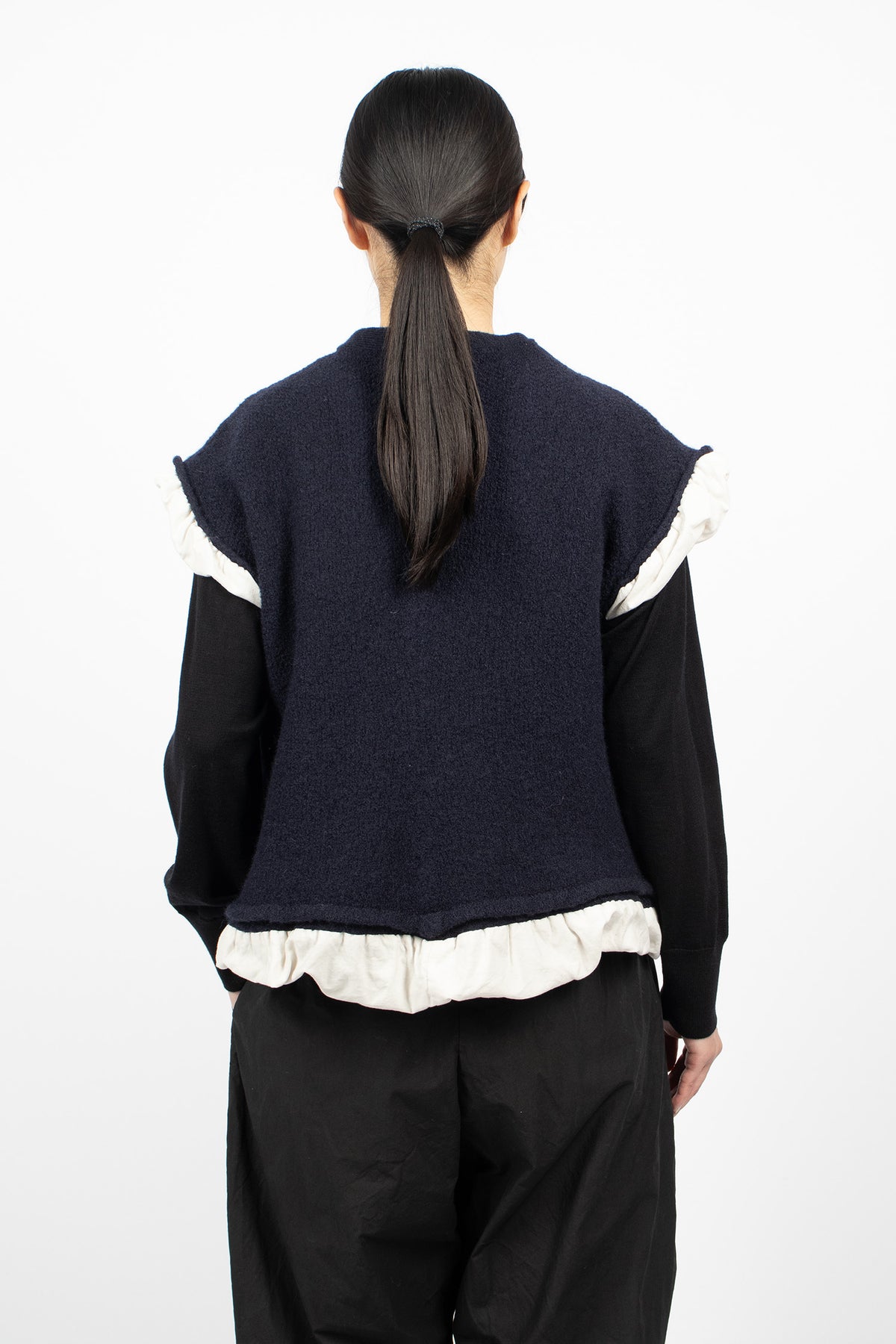Wool Vest Navy
