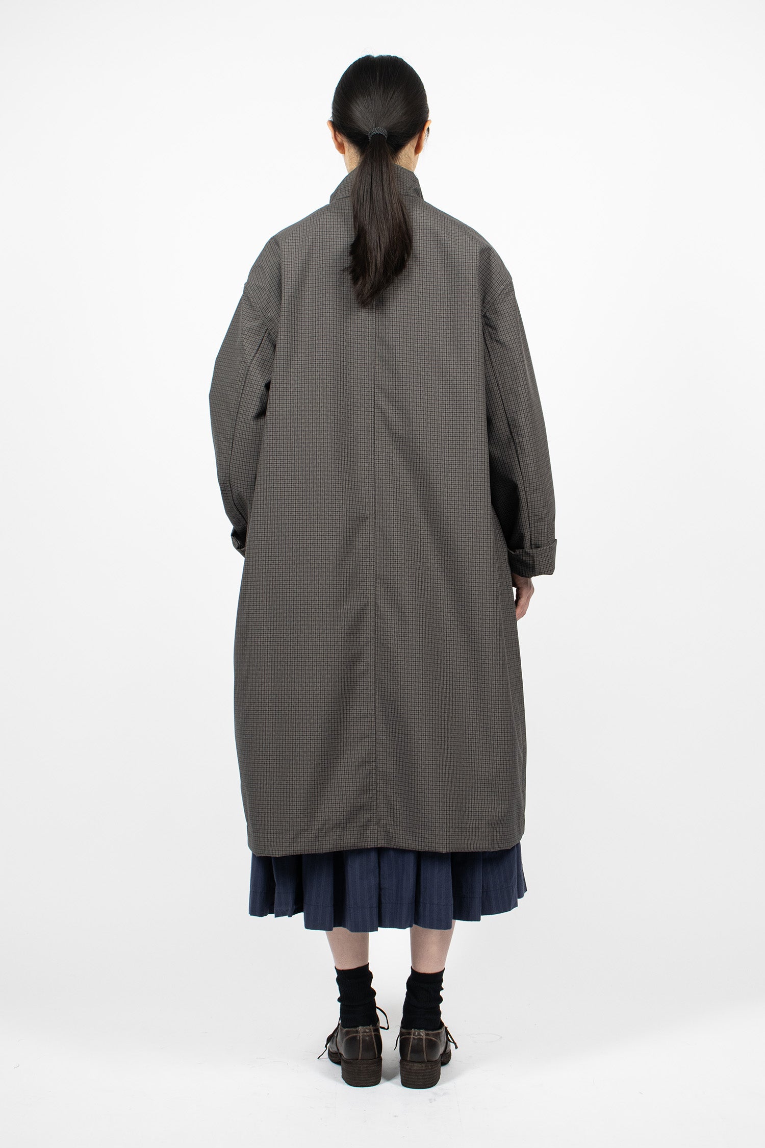 Alex Coat Kaki Check