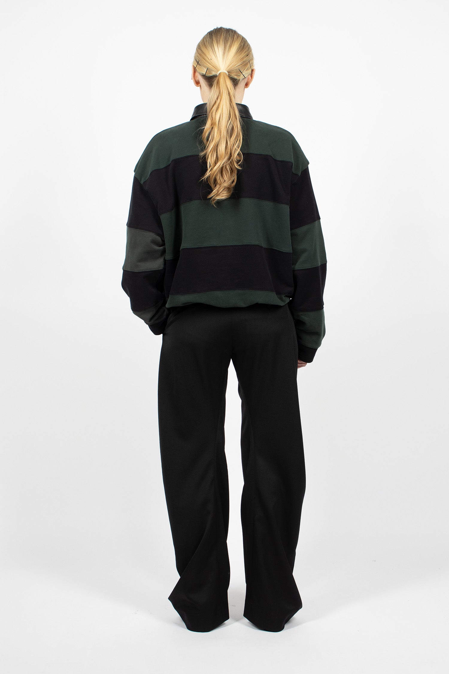 Tailored Wool Trousers Black