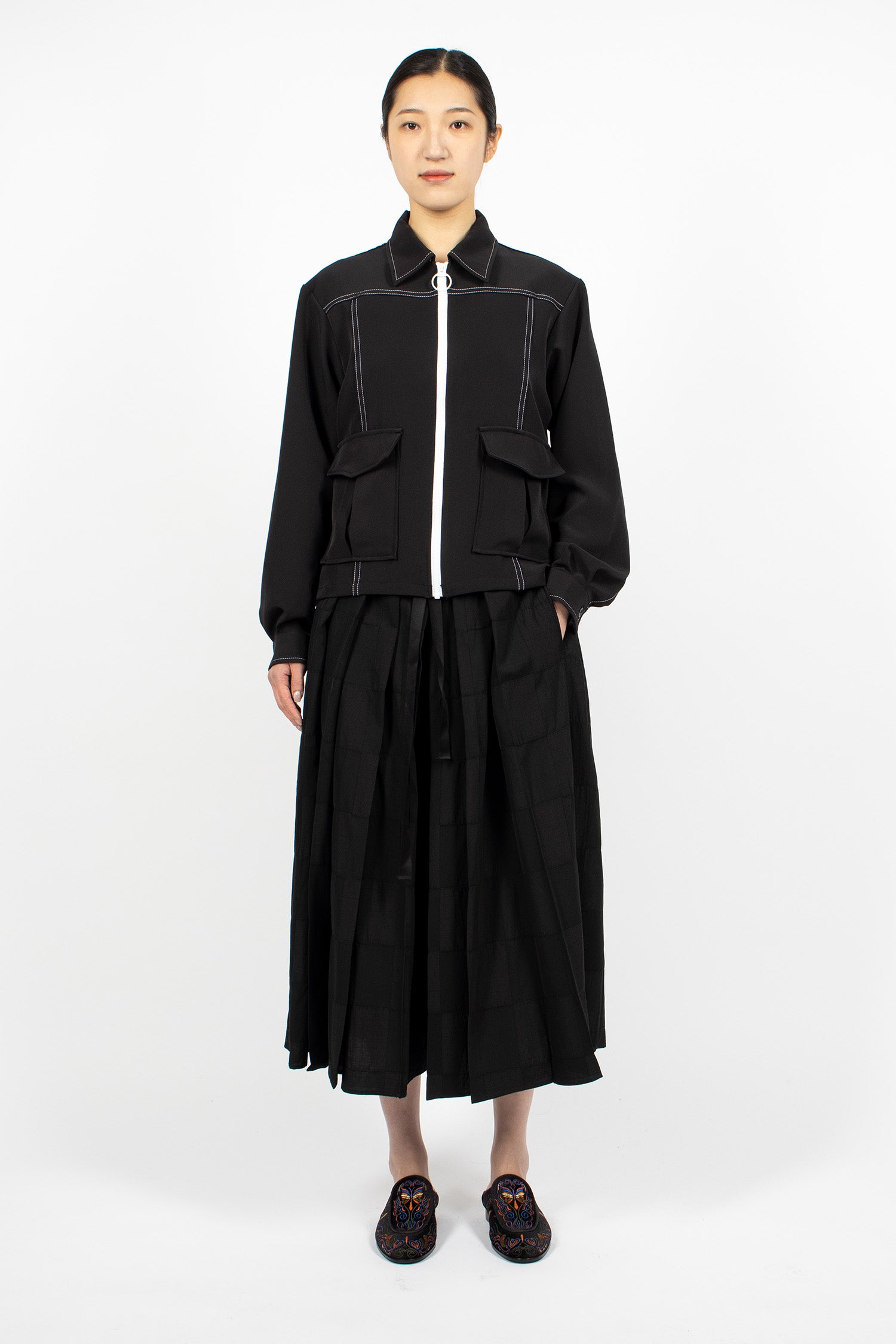 Stitched Sport Jacket Black