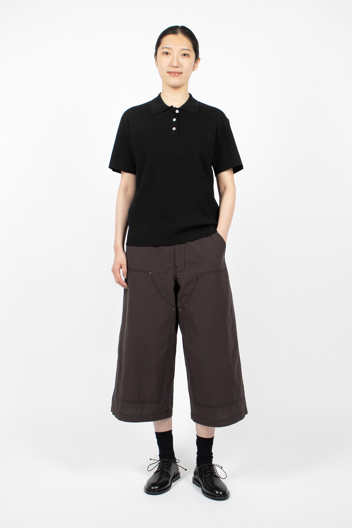 Doubleknit Polo Black