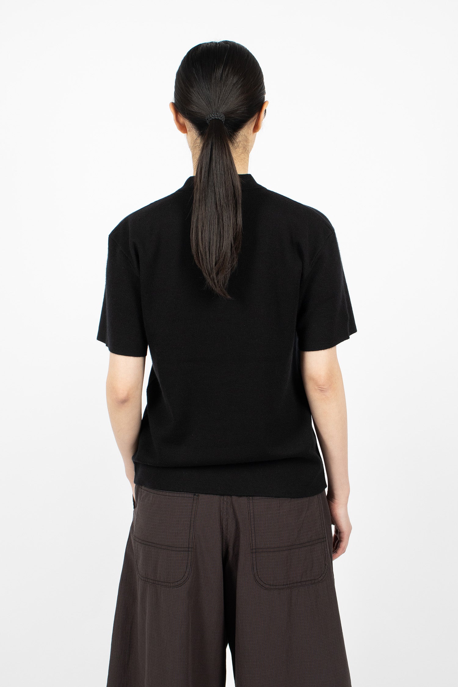 Doubleknit Polo Black