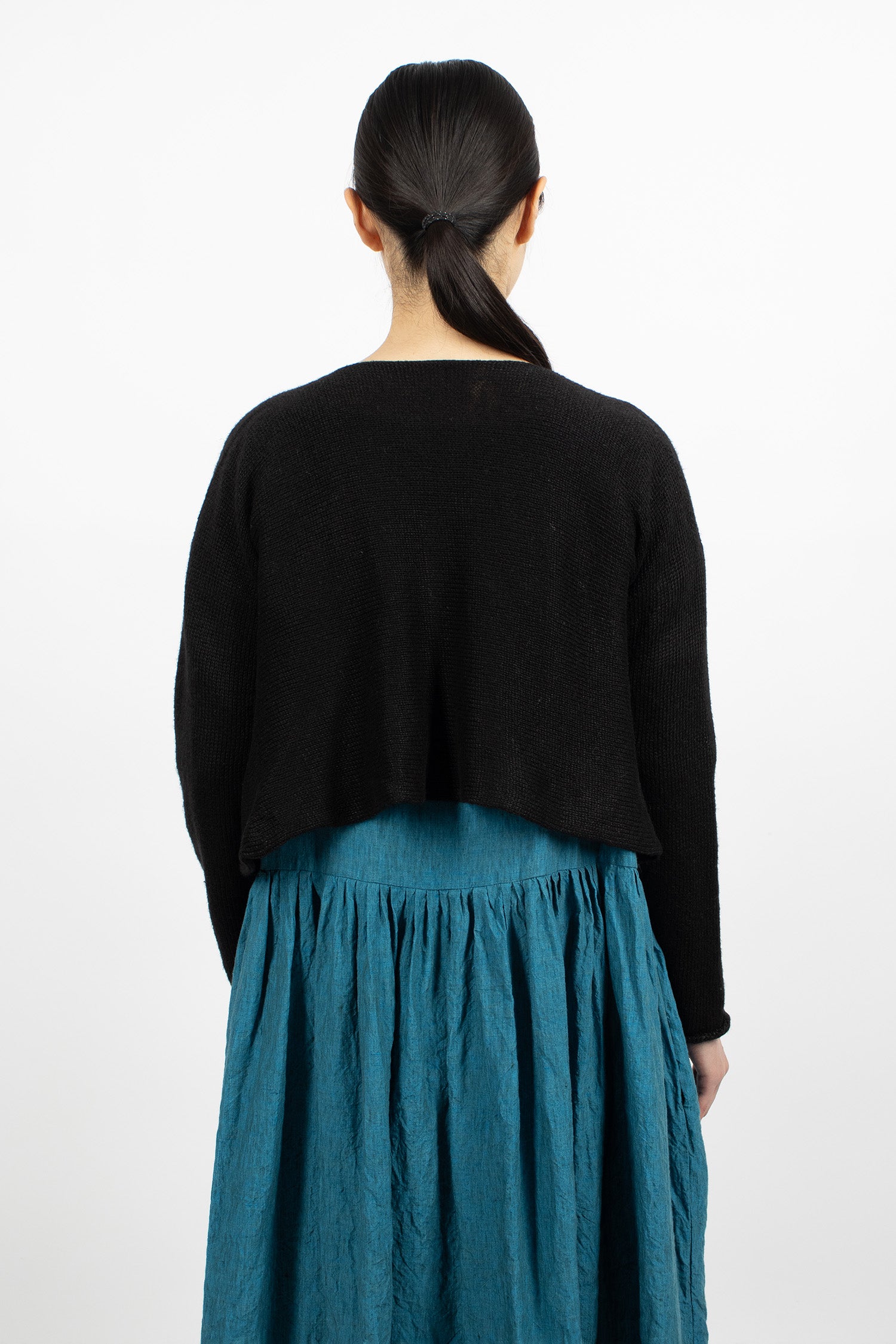 Maple Linen Cardigan Black