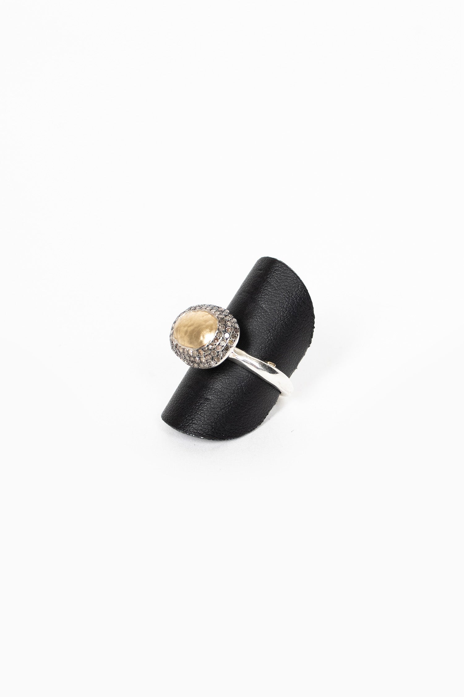 Carrie Ring Yellow Gold/Cognac Diamond