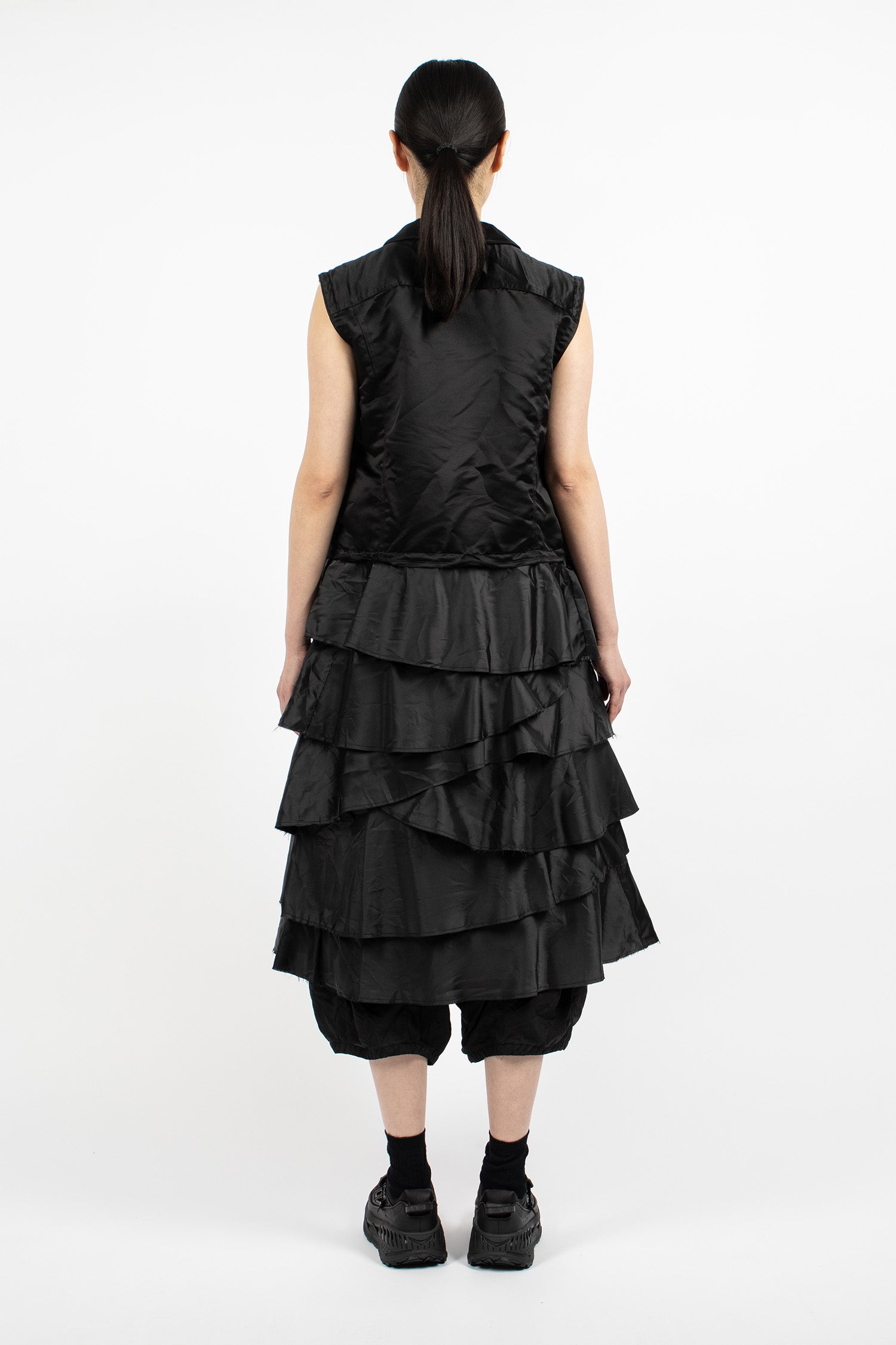J-Skirt Sleeveless Dress Black