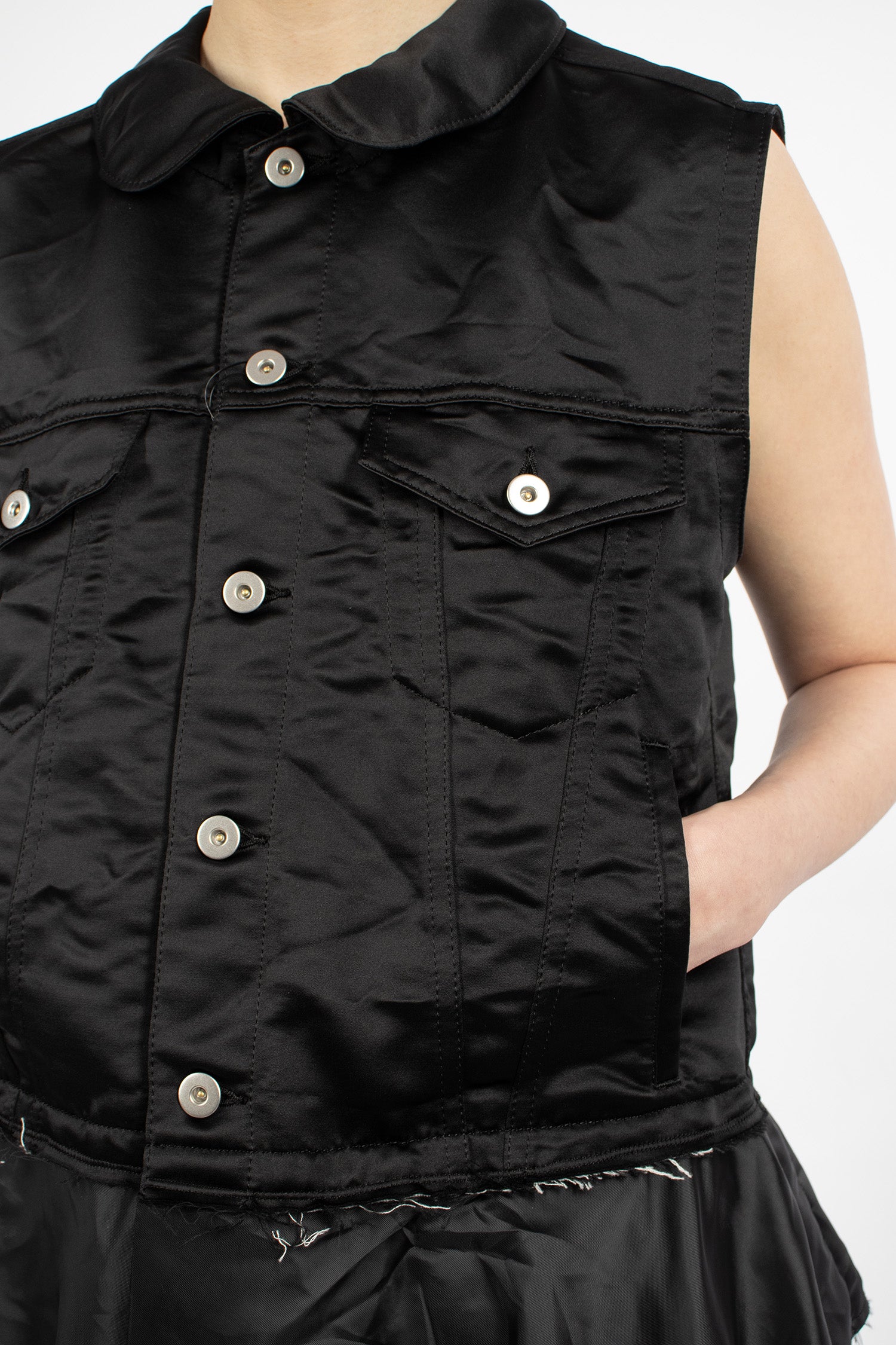 J-Skirt Sleeveless Dress Black