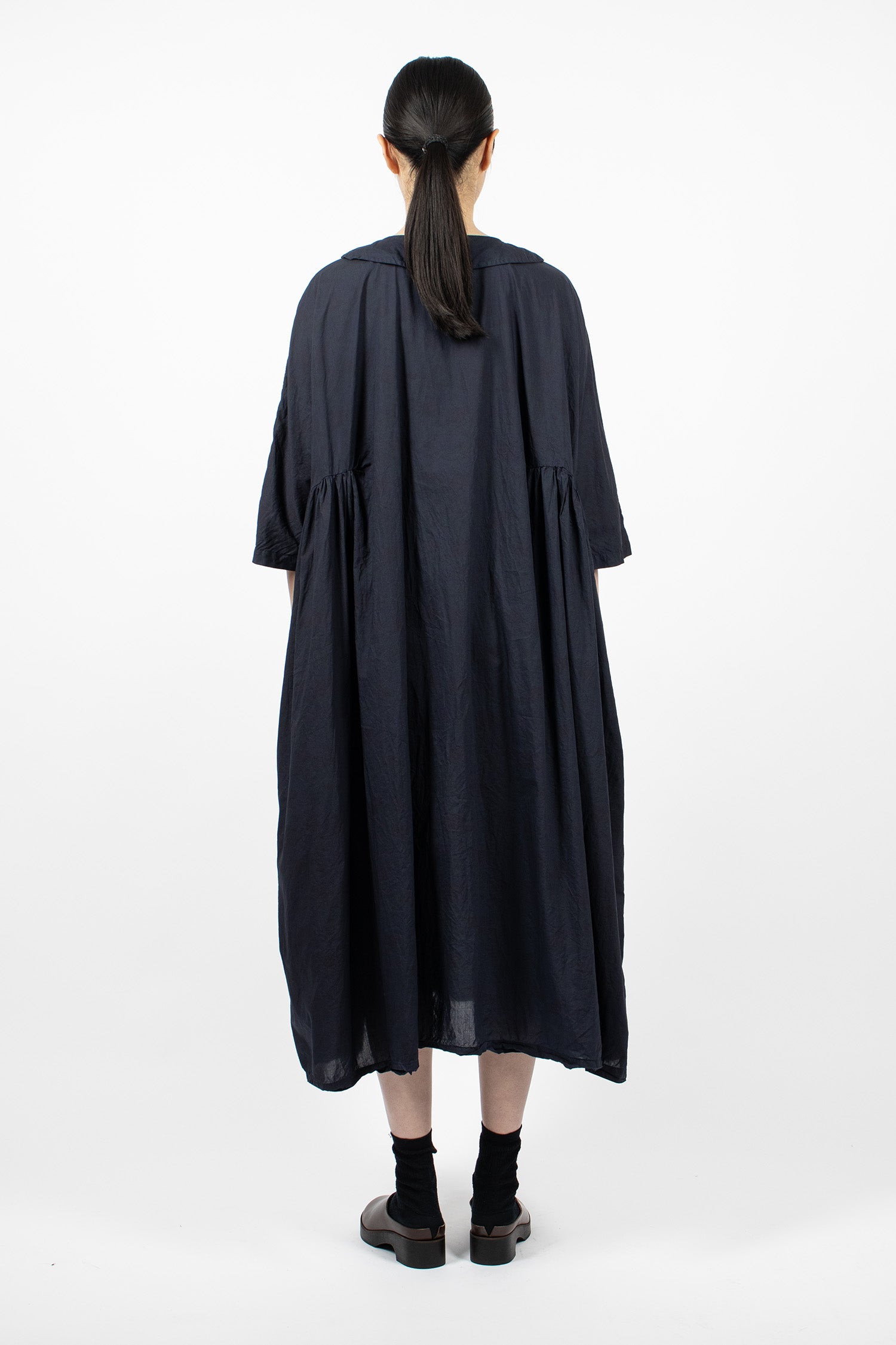 Curcuma Long Dress Overdyed Small Flower 2