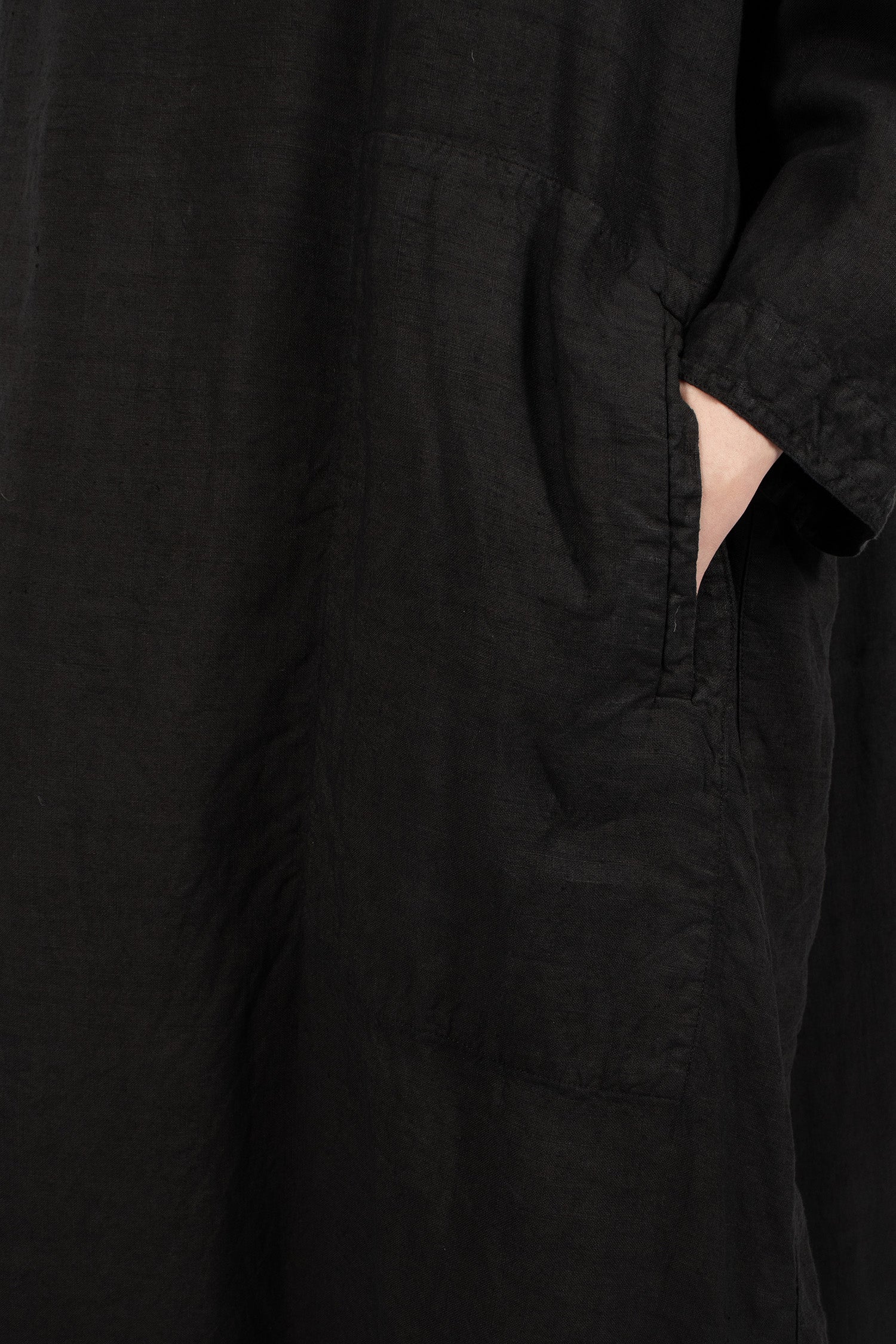 Juliet Linen Dress Black