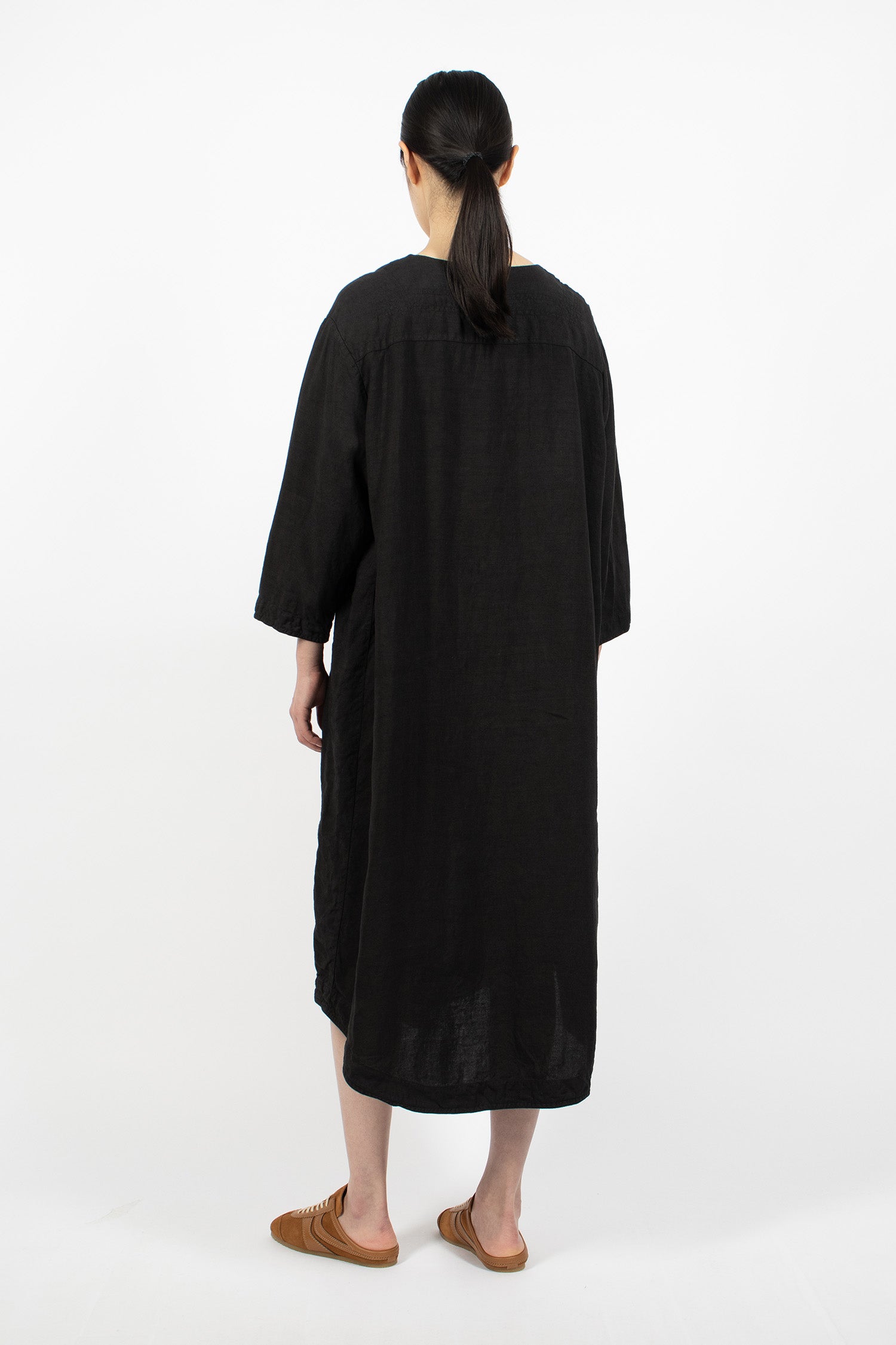 Juliet Linen Dress Black