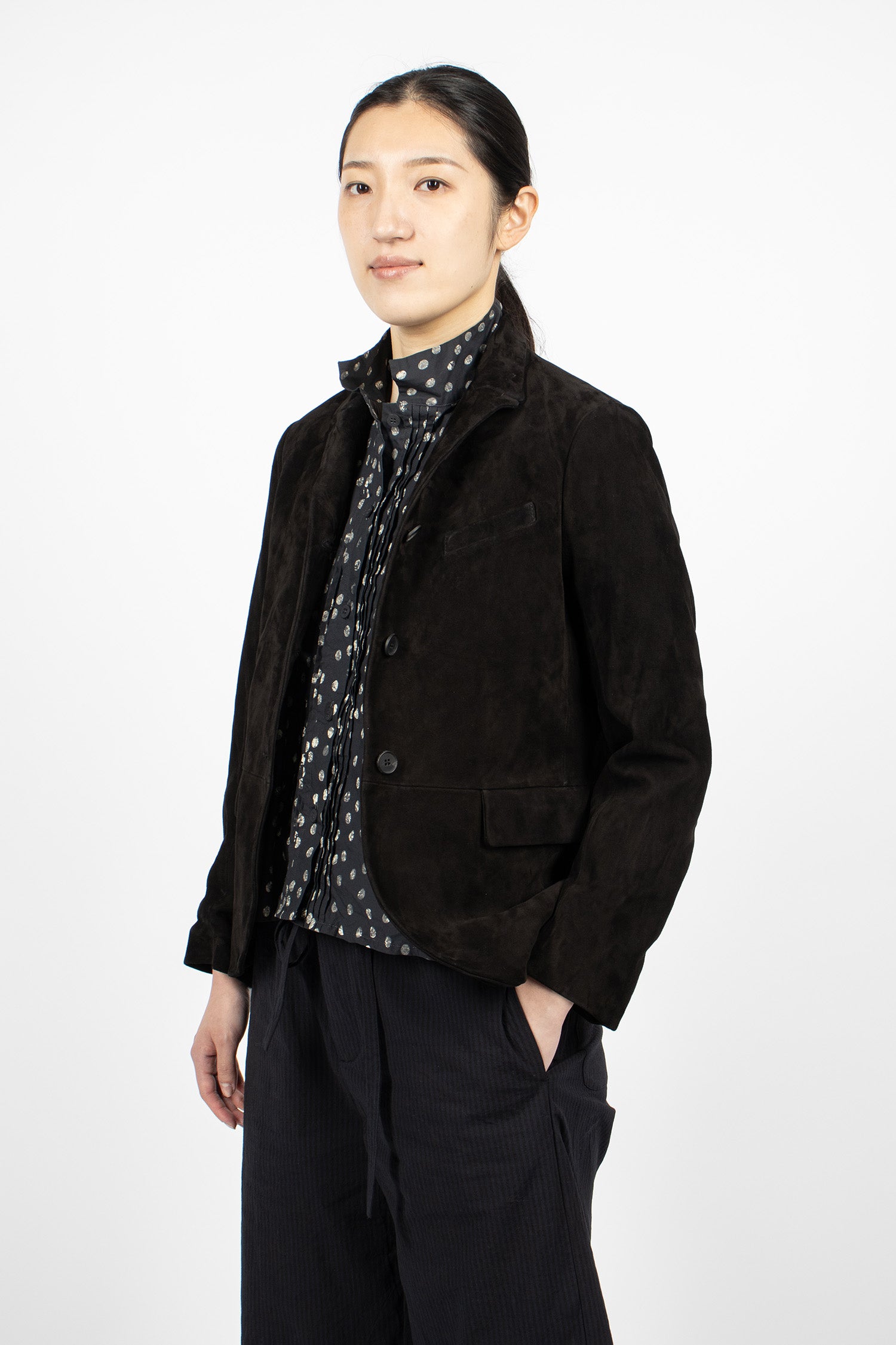 Leather Tyrol Jacket Black