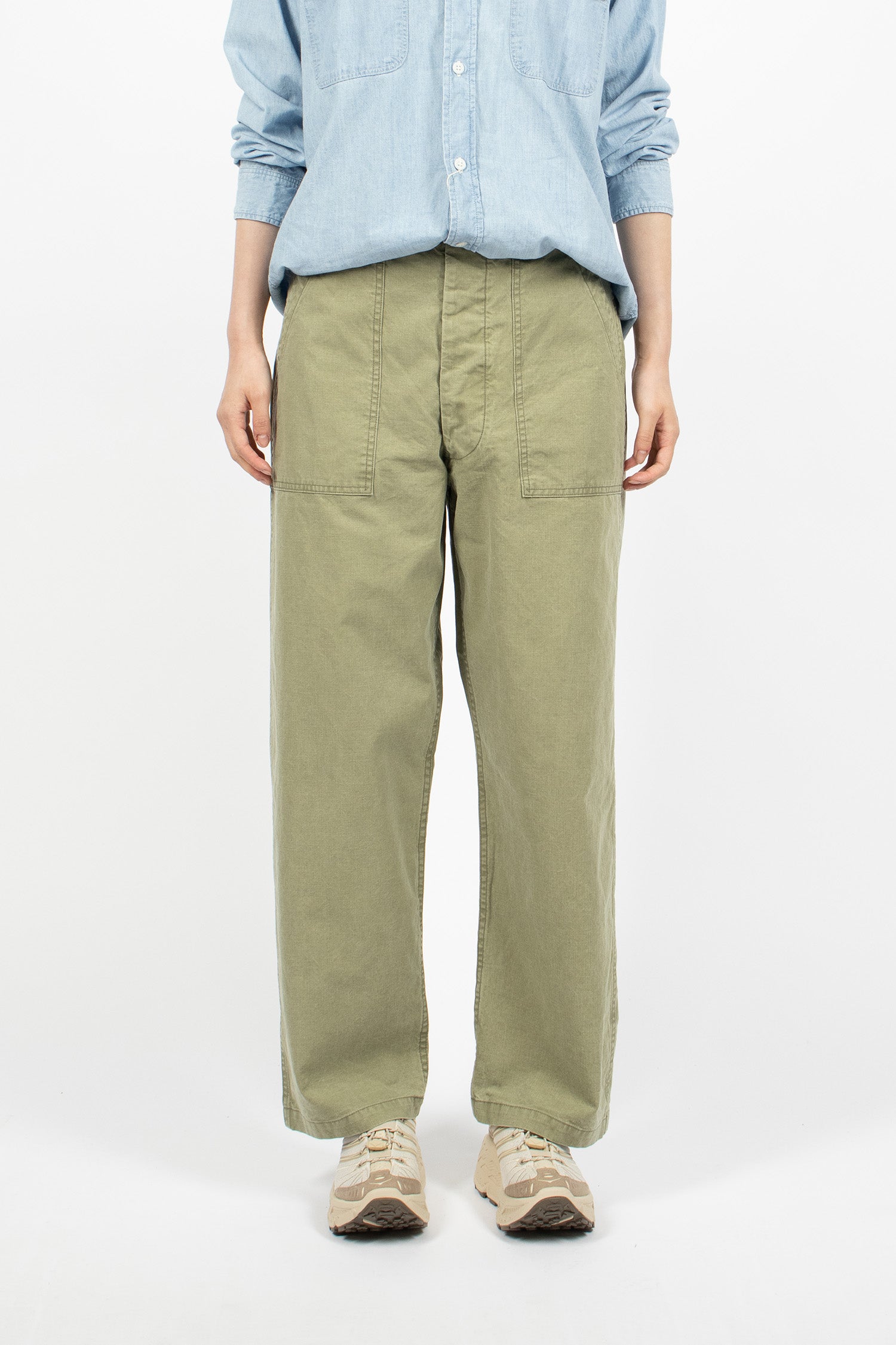 Canvas Fatigue Pants Green