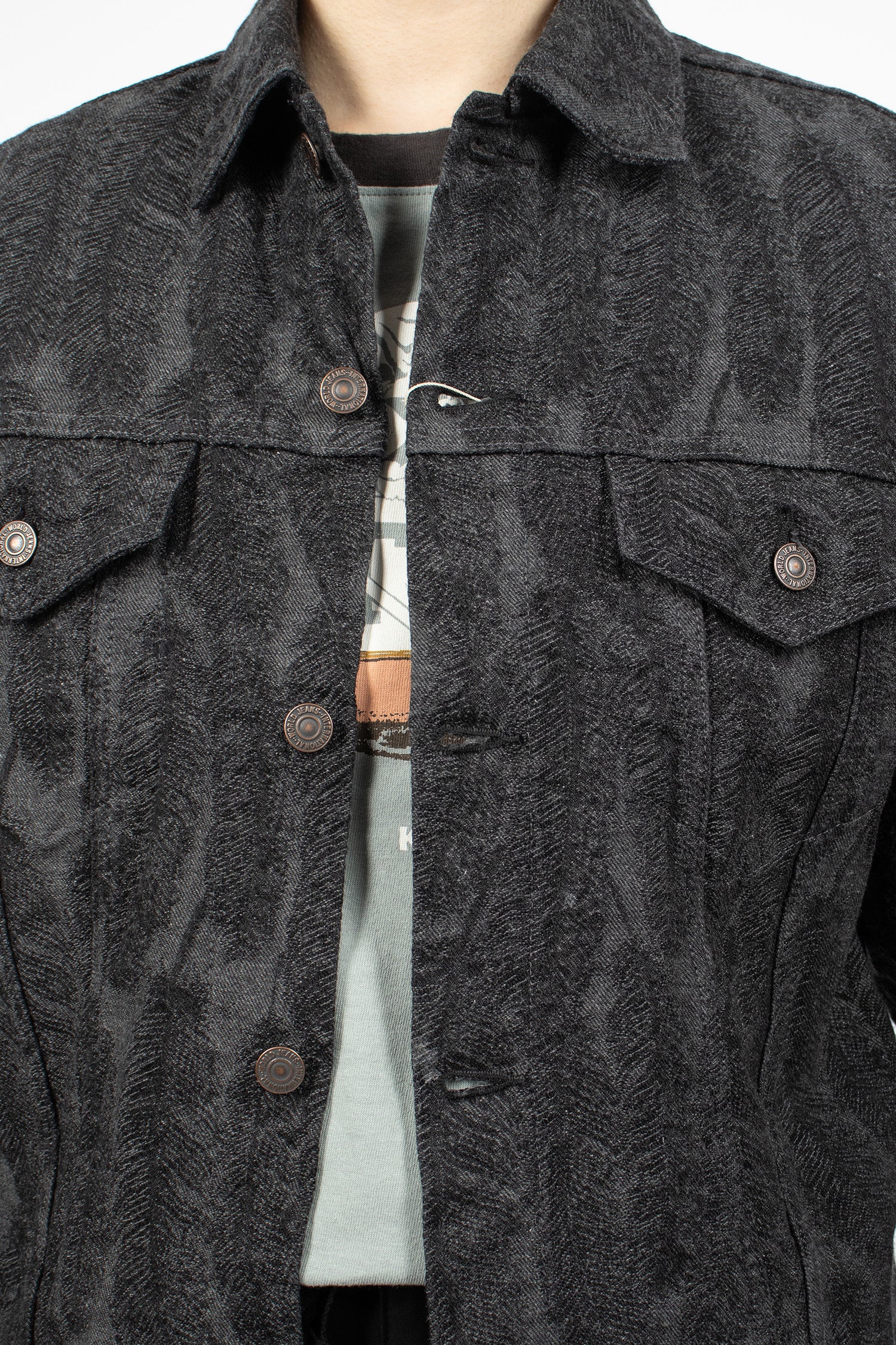 12oz Magpie Denim 3rd Jacket Black/Black