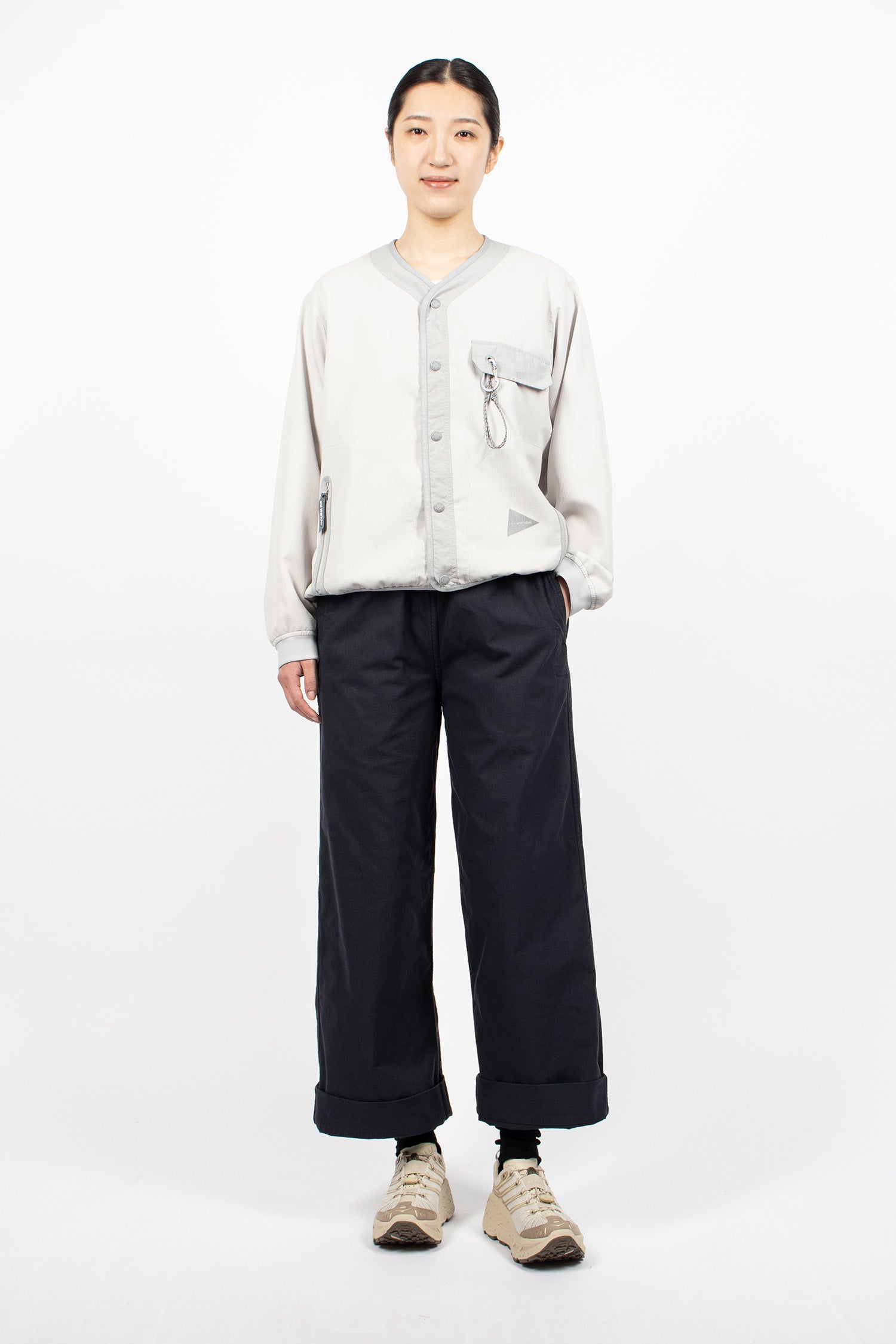 Vent Cardigan Light Grey