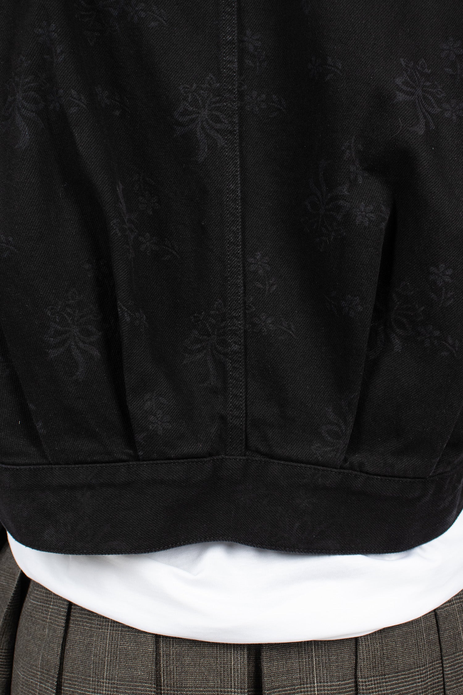 Cropped Pocket Workwear Jacket Black/Pearl/Clear