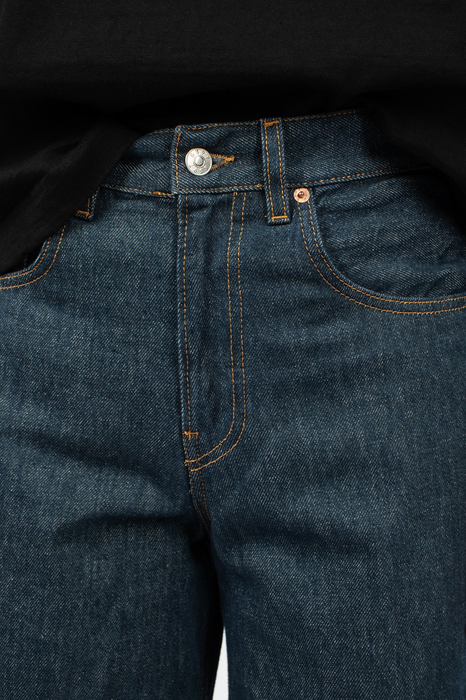 Cropped Roomy Jeans 70S Rinsed Raw