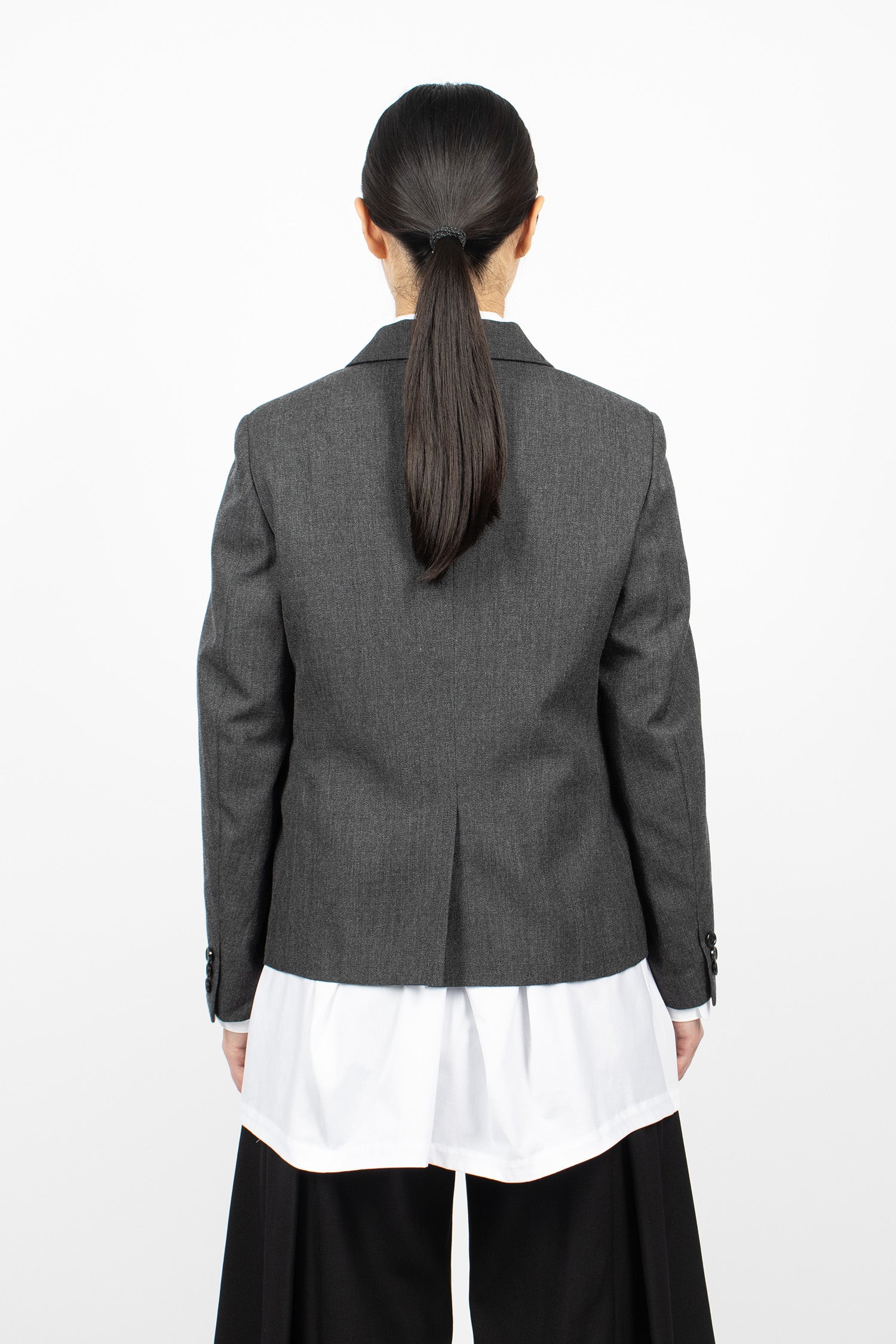 Buckle Blazer Jacket Medium Grey