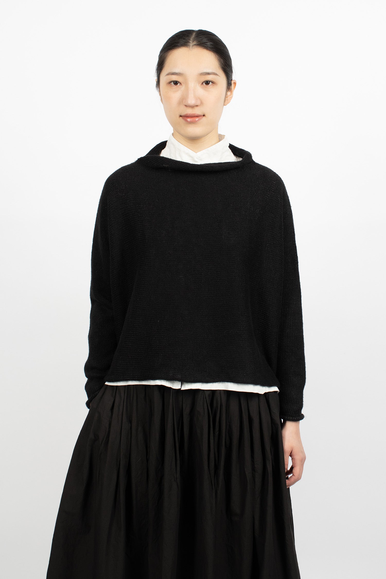 Hazel Linen Jumper Black