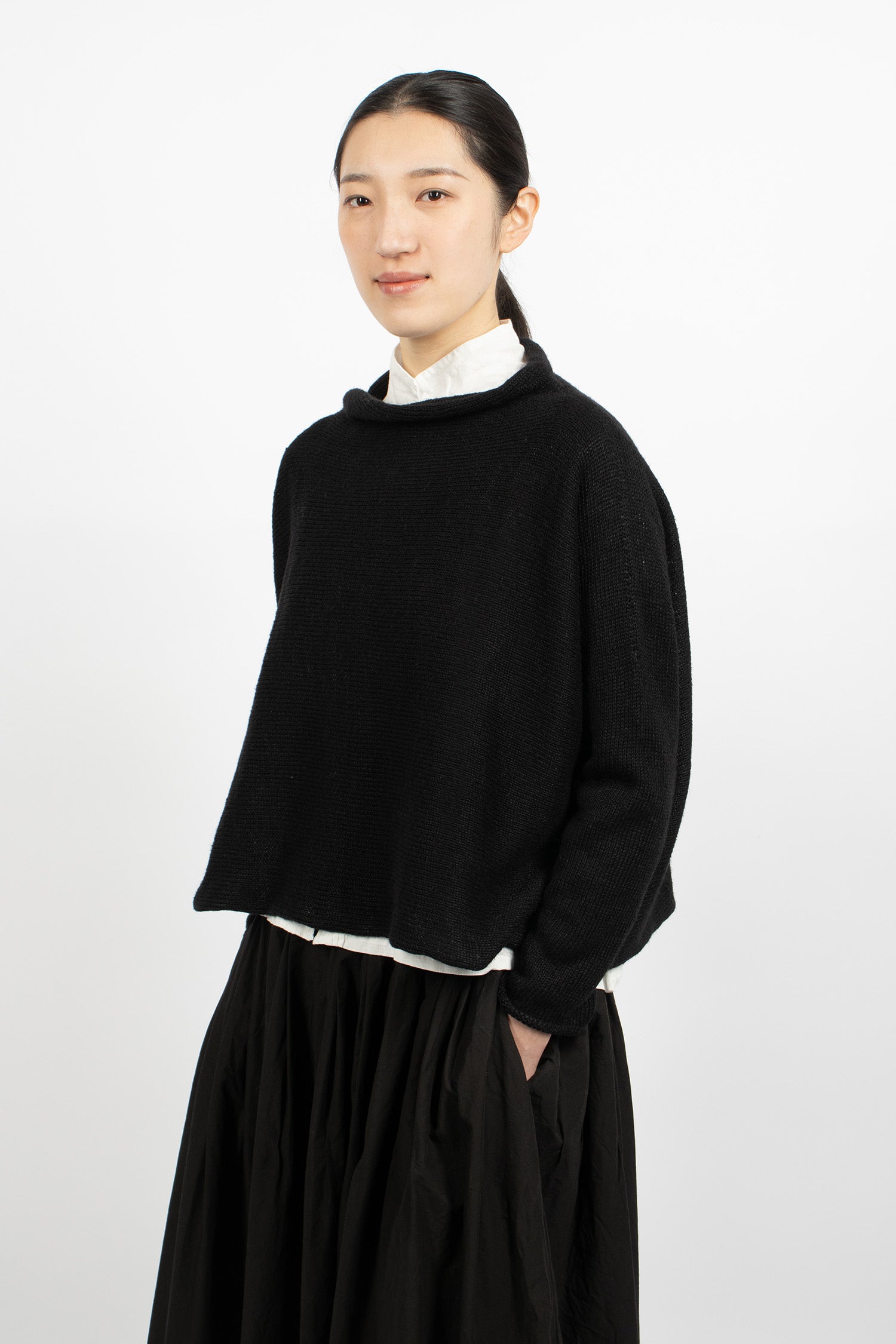 Hazel Linen Jumper Black