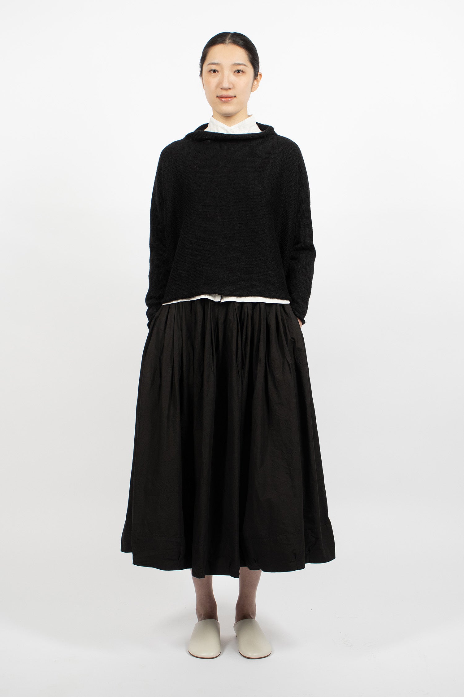 Hazel Linen Jumper Black