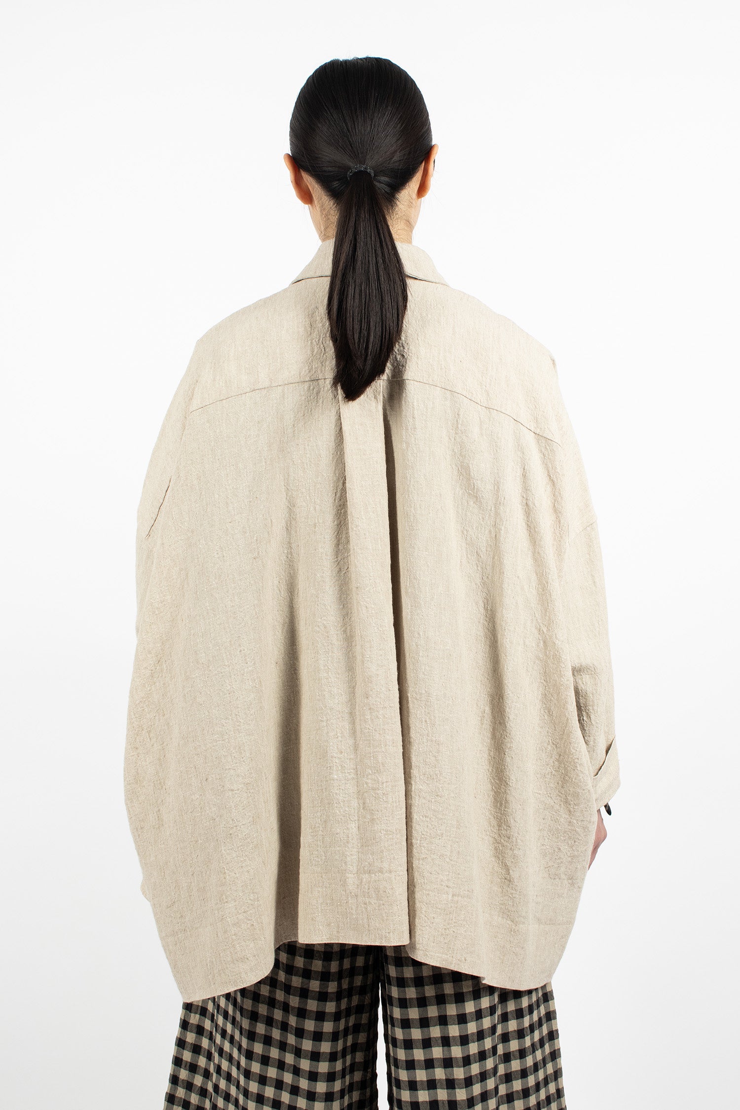 Oversized Linen Jacket Natural