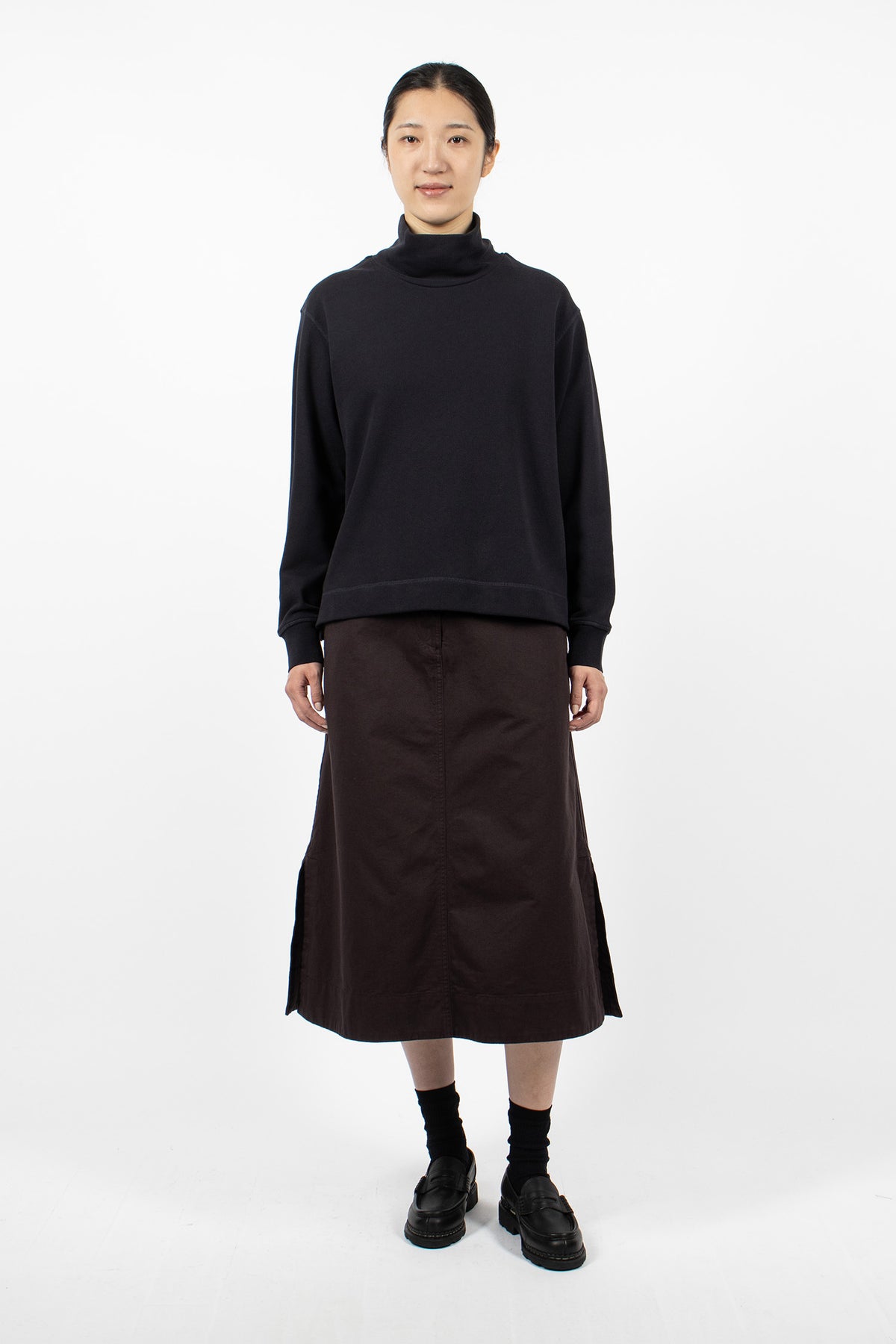 High Neck Sweatshirt Midnight