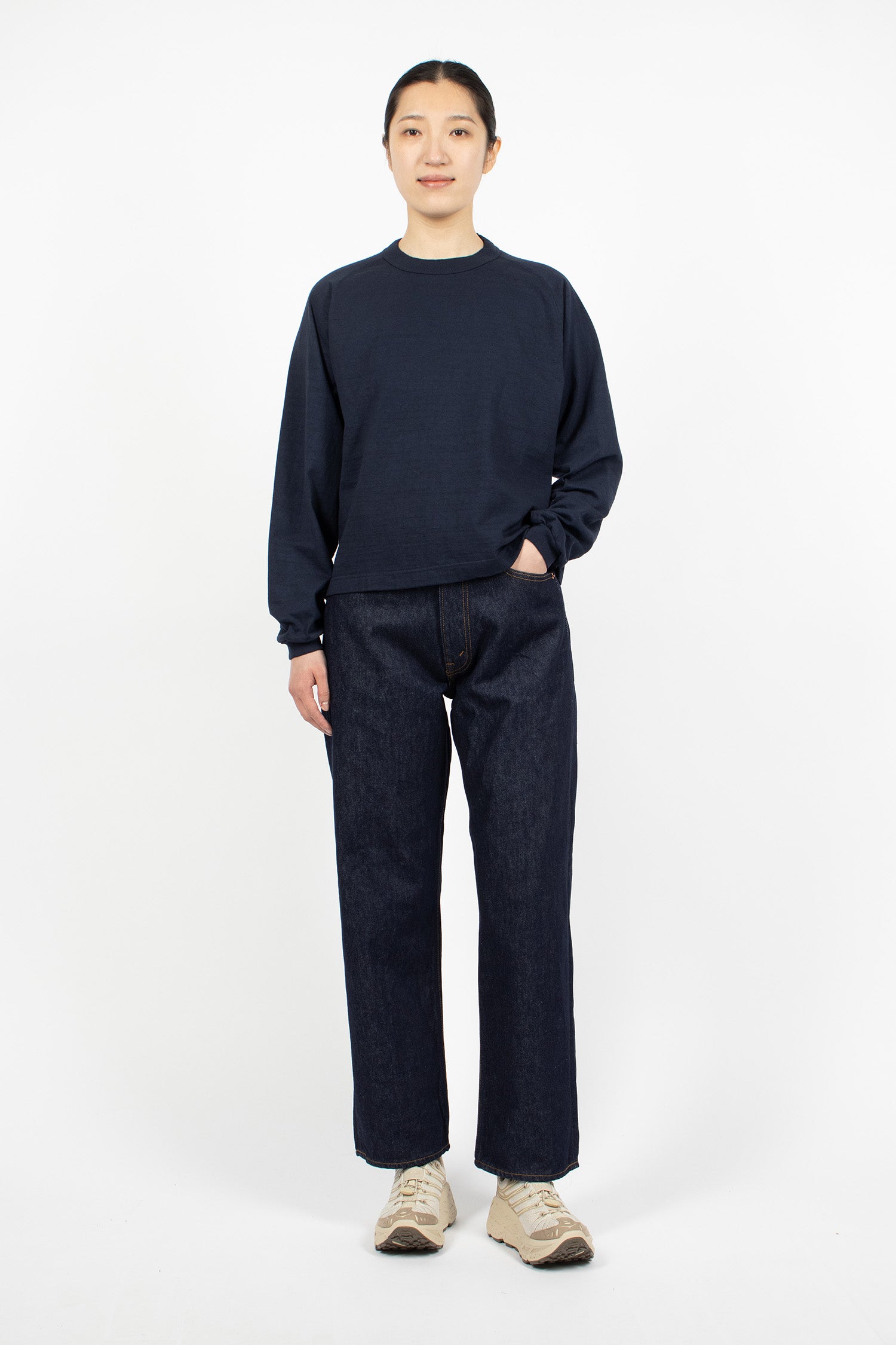 Mahuna LS T-Shirt Dark Navy