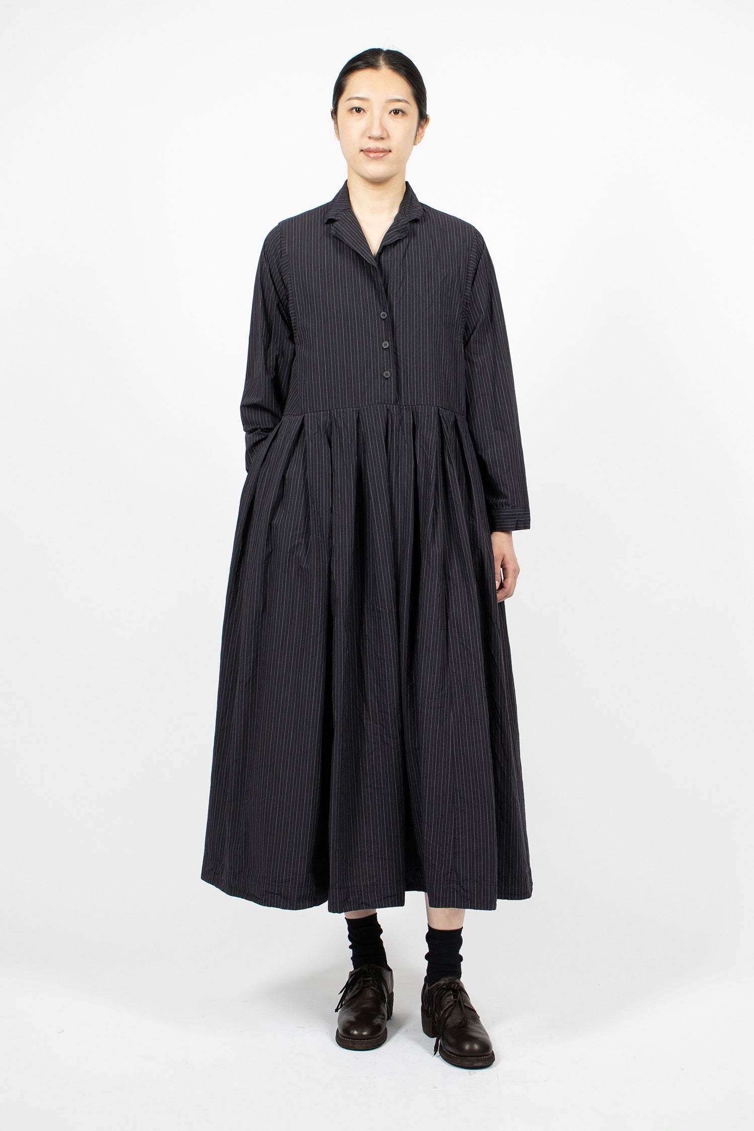 Mina Dress Black Stripe