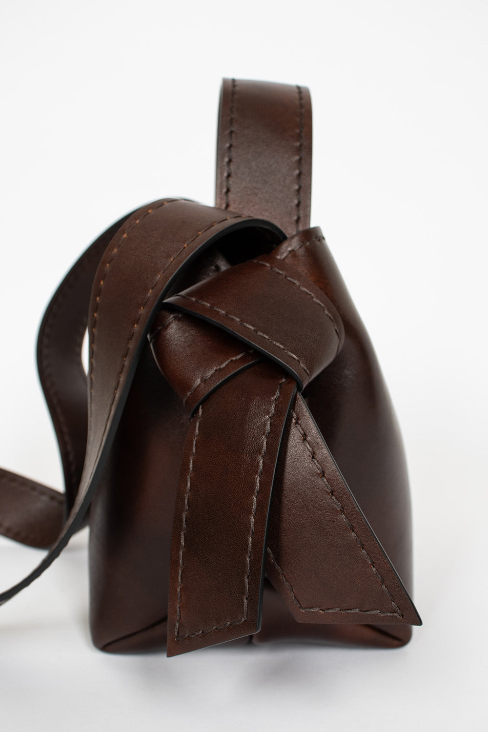 Musubi Mini Shoulder Bag Dark Brown