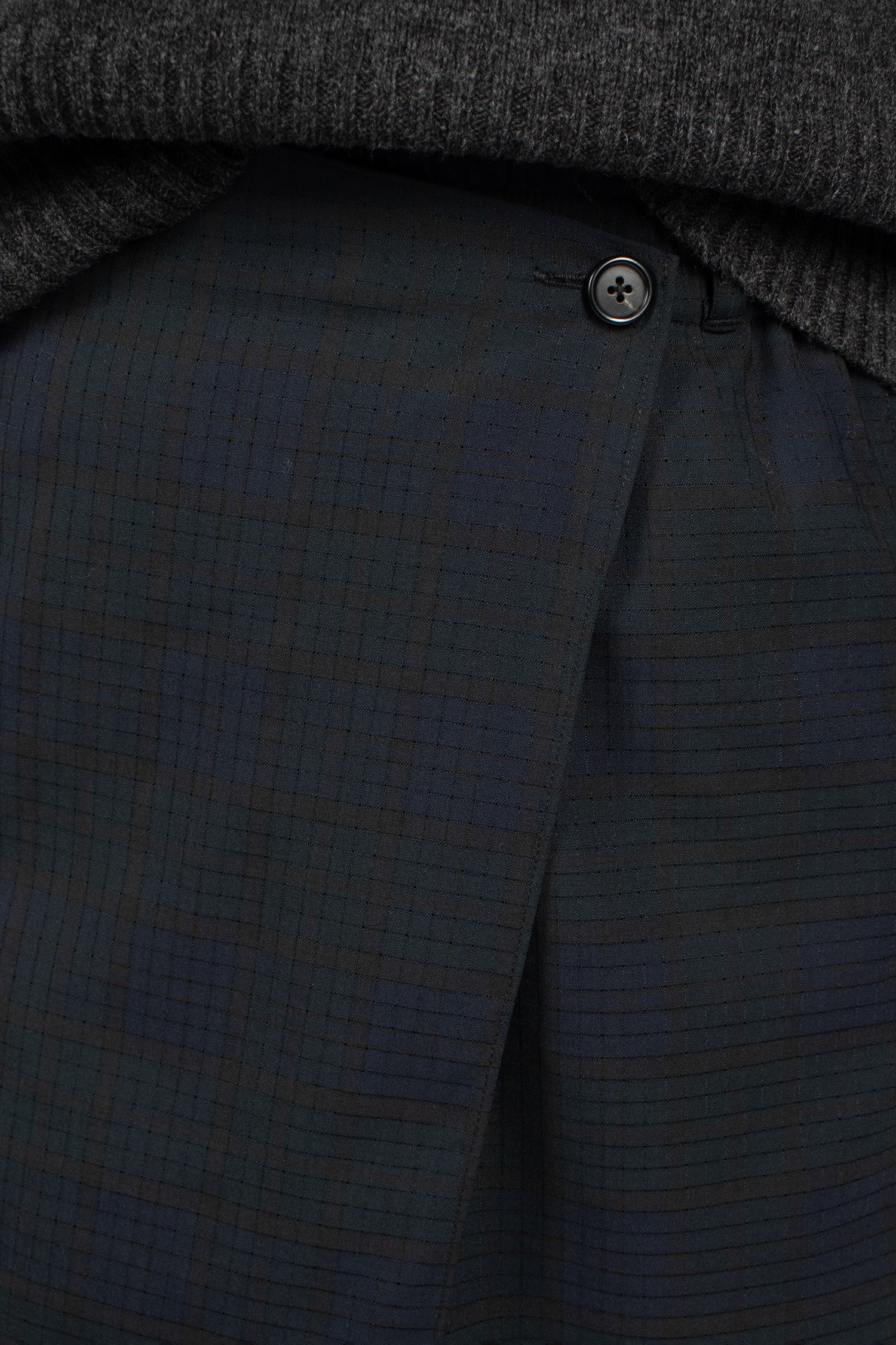 Wrap Shorts Navy Tartan
