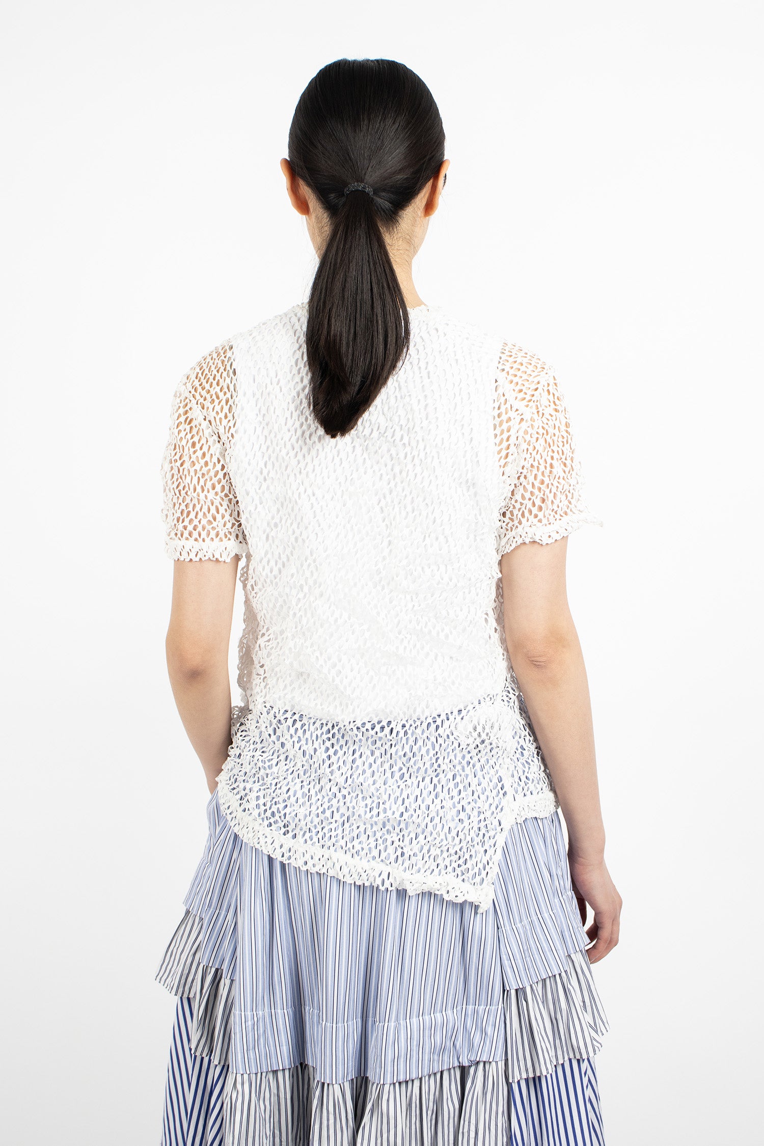 Hollowed-Out T-Shirt White