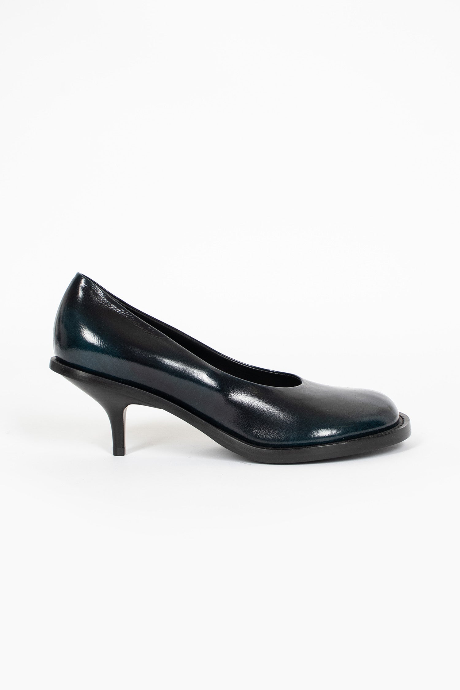Leather Pumps Turquoise