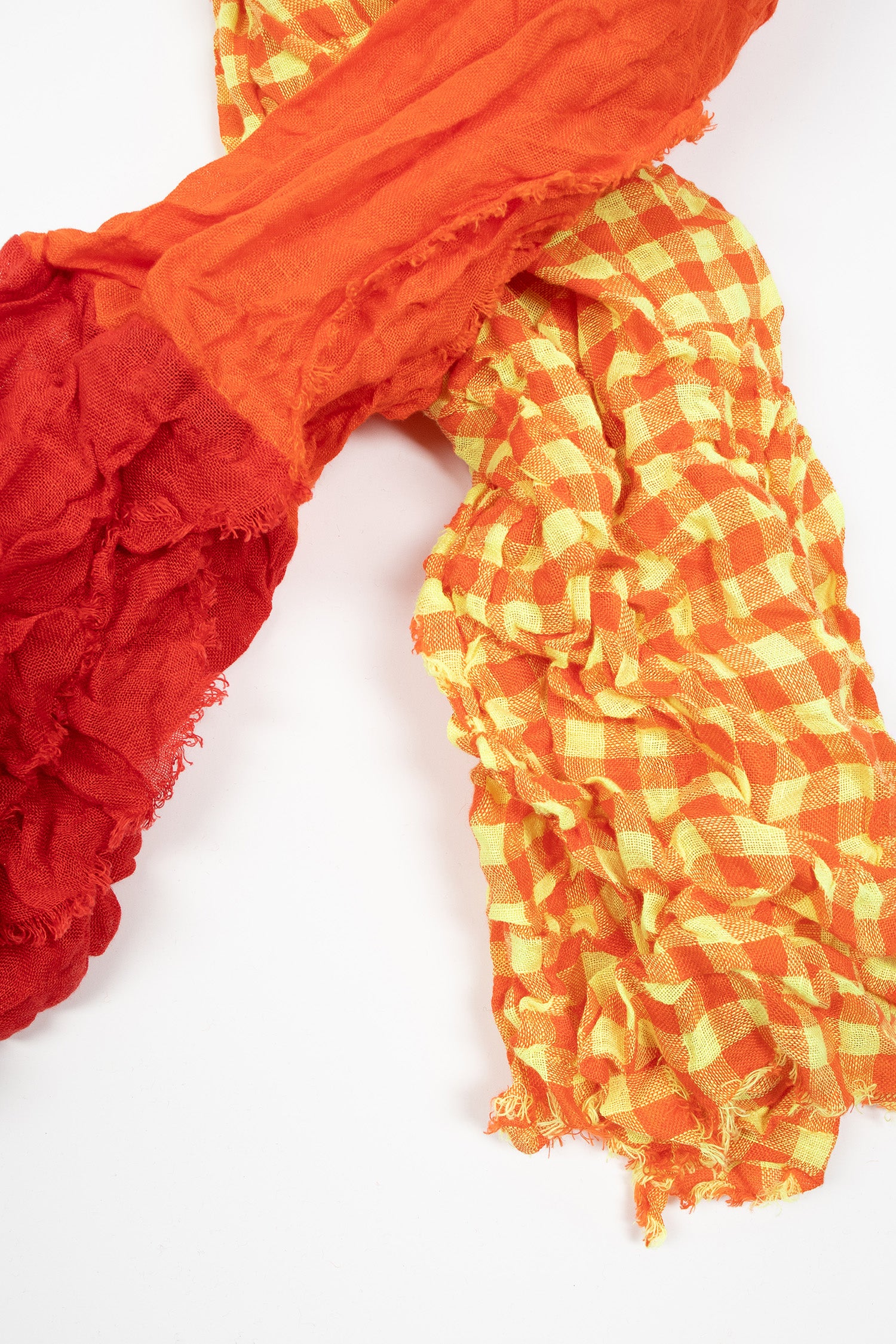 Hawaii Washed Shawl Red/Orange Mix