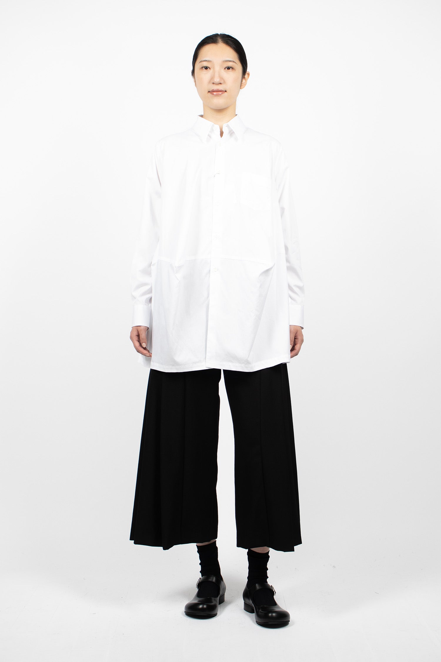 Balloon Long Shirt White