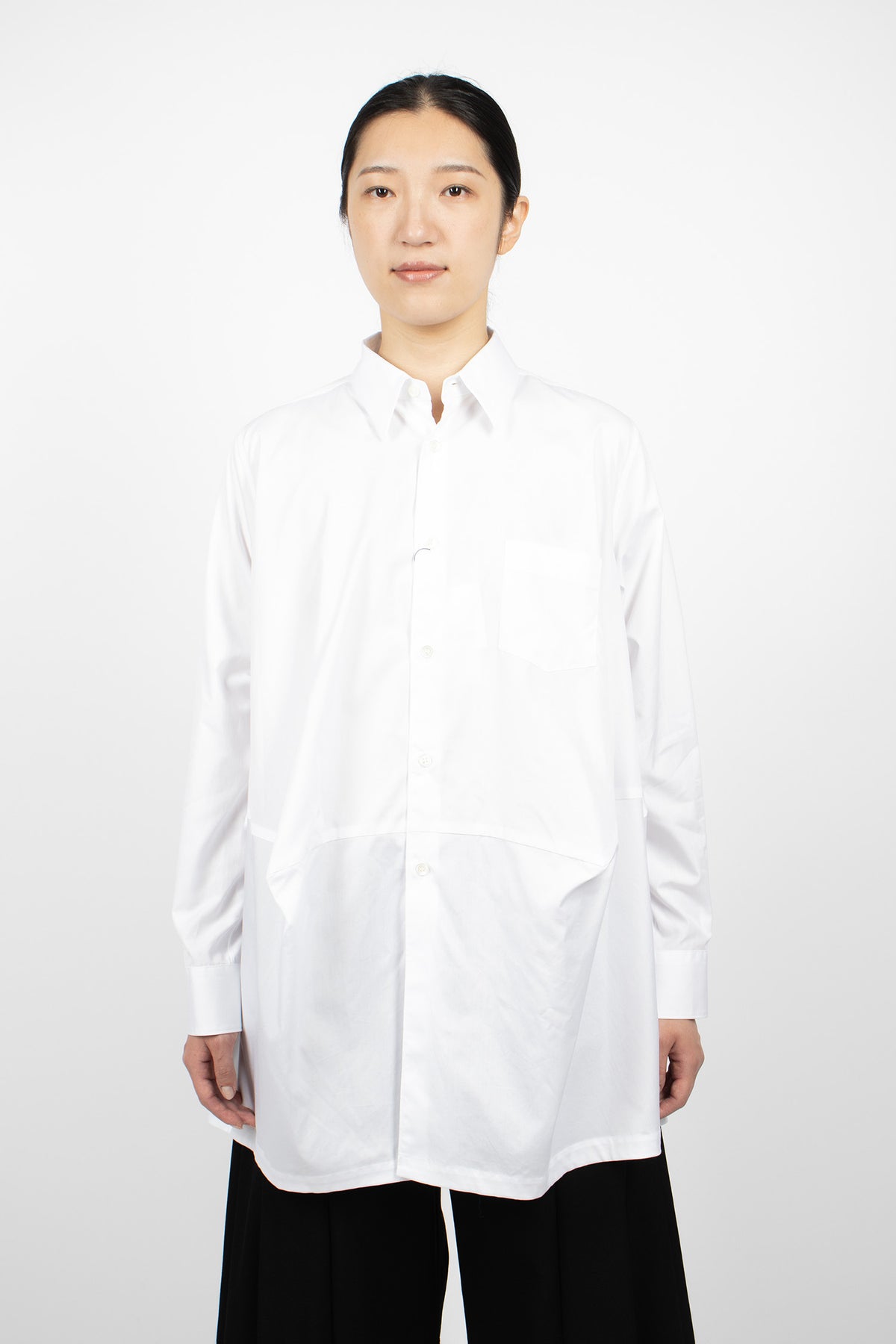 Balloon Long Shirt White