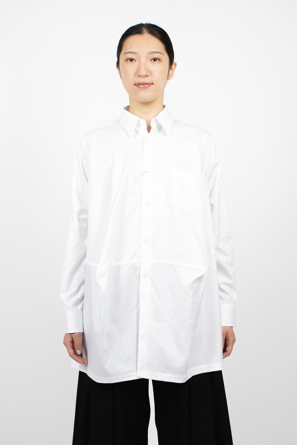 Balloon Long Shirt White