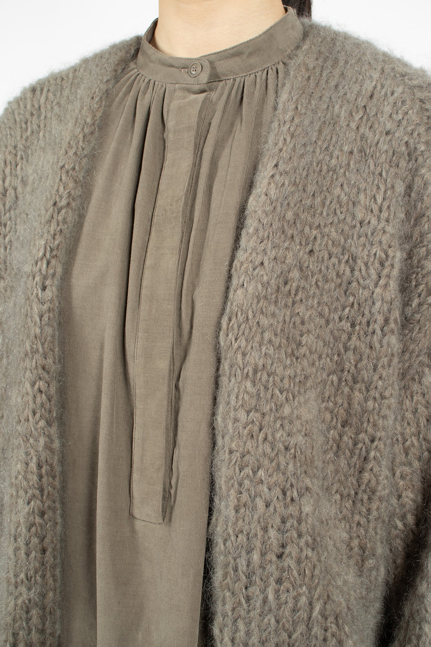 Short Cardigan Khaki