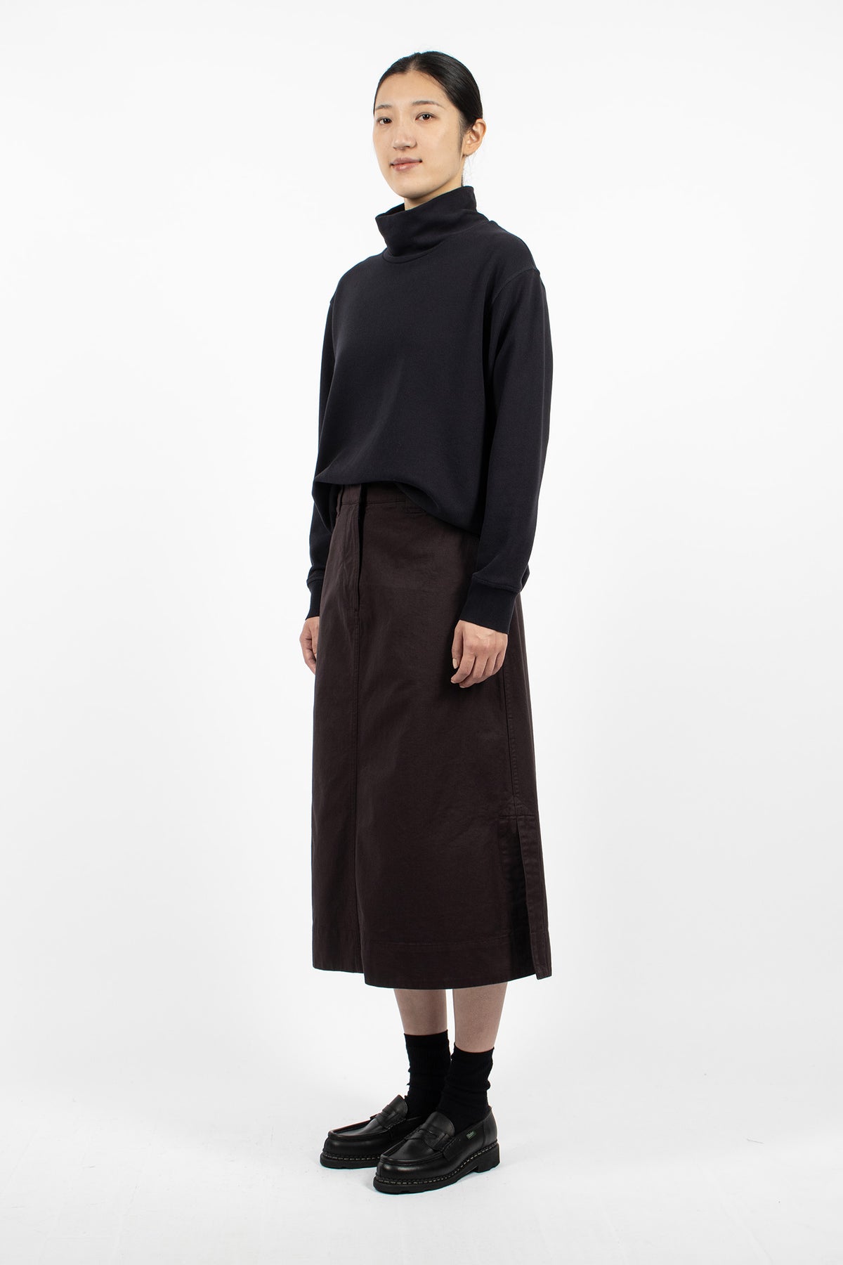 Side Vent Skirt Cocoa