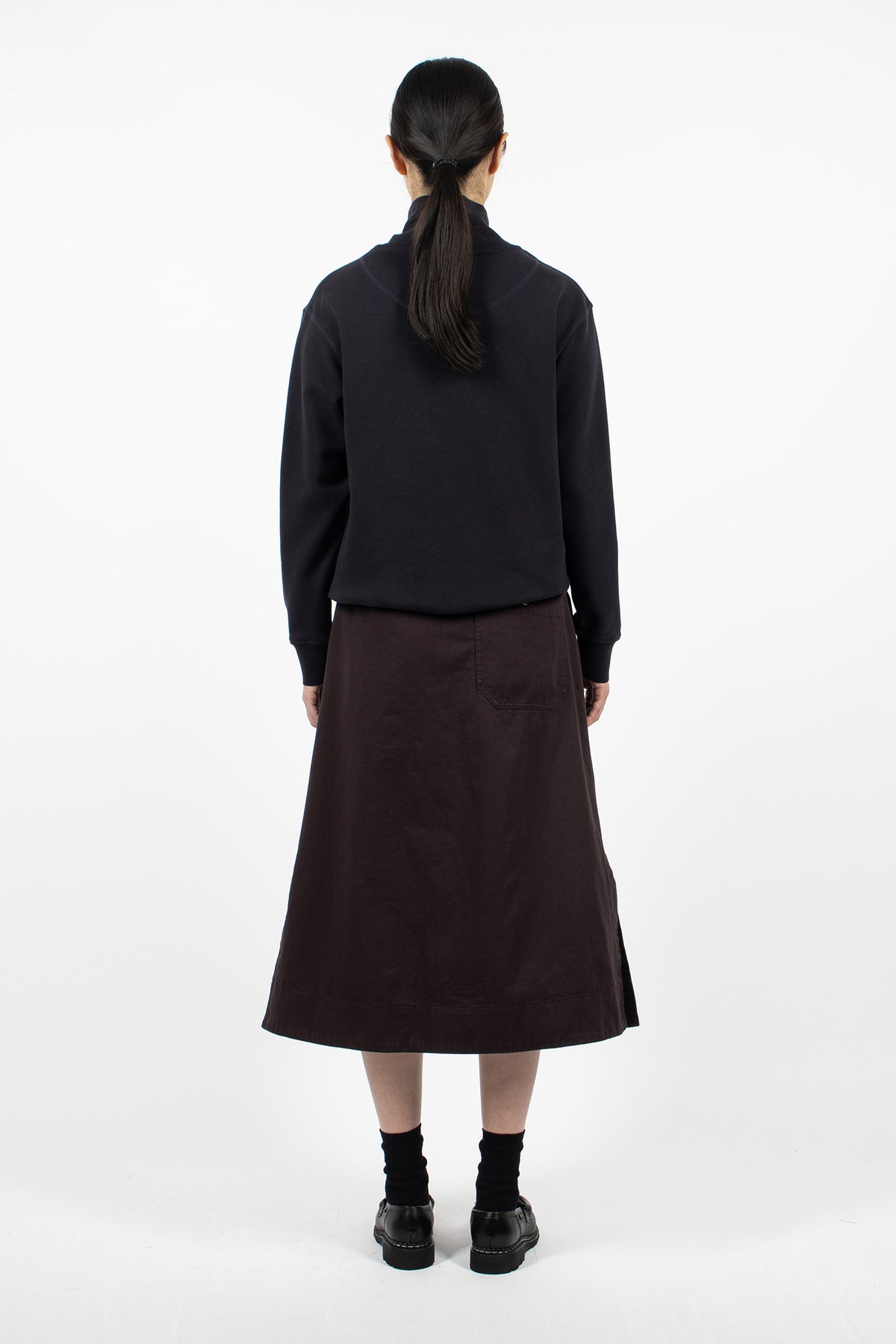 Side Vent Skirt Cocoa