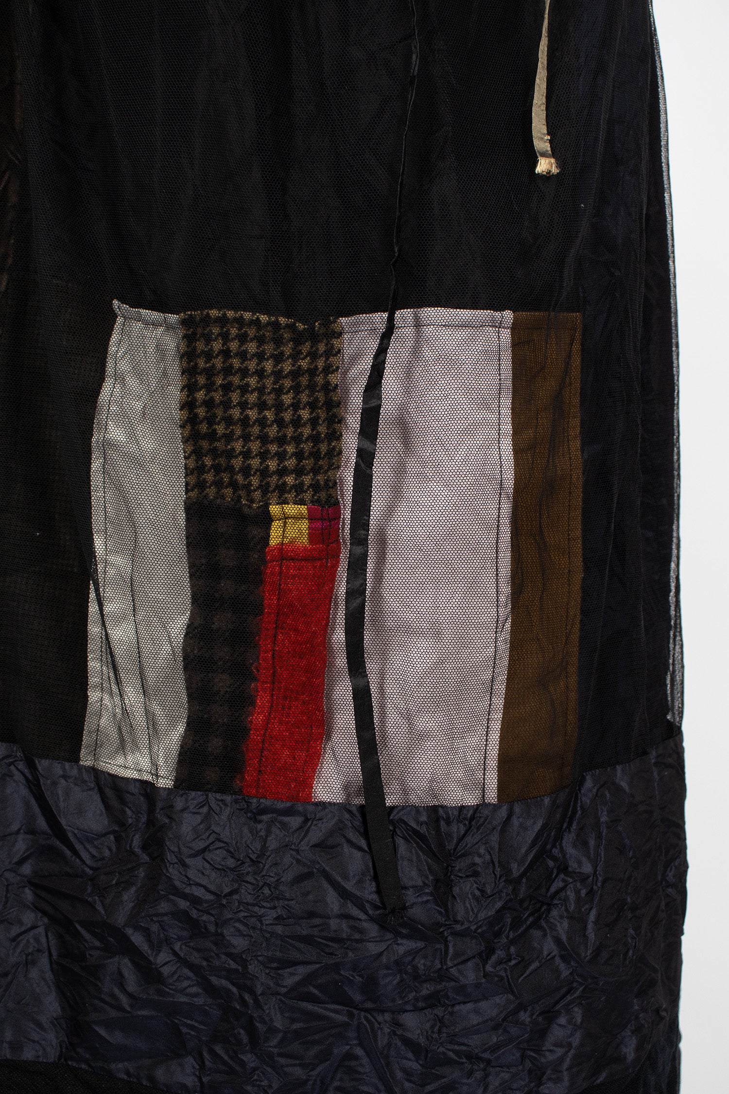 Reversible Taffeta Silk Skirt Colour Mix/Black