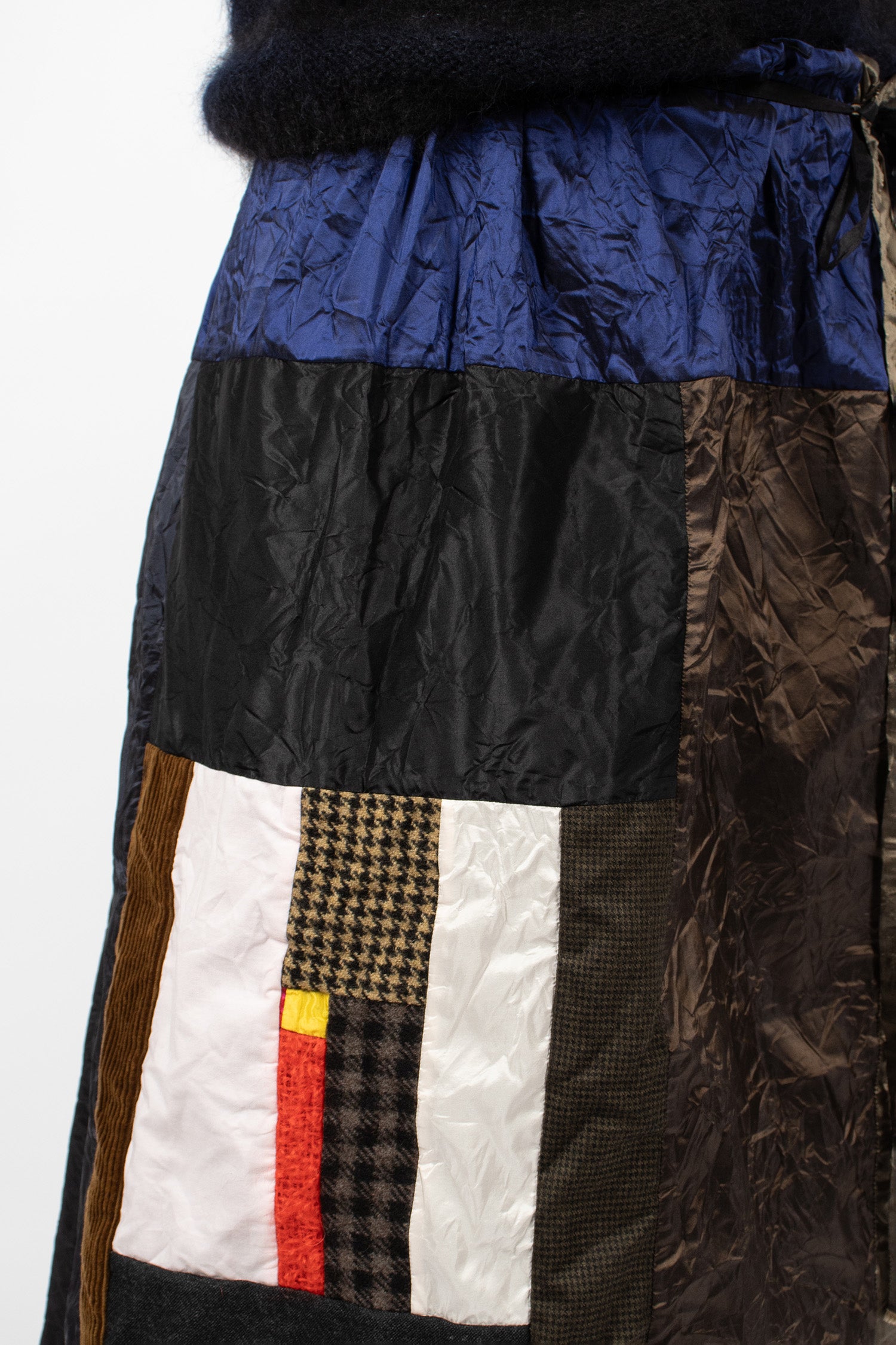 Reversible Taffeta Silk Skirt Colour Mix/Black