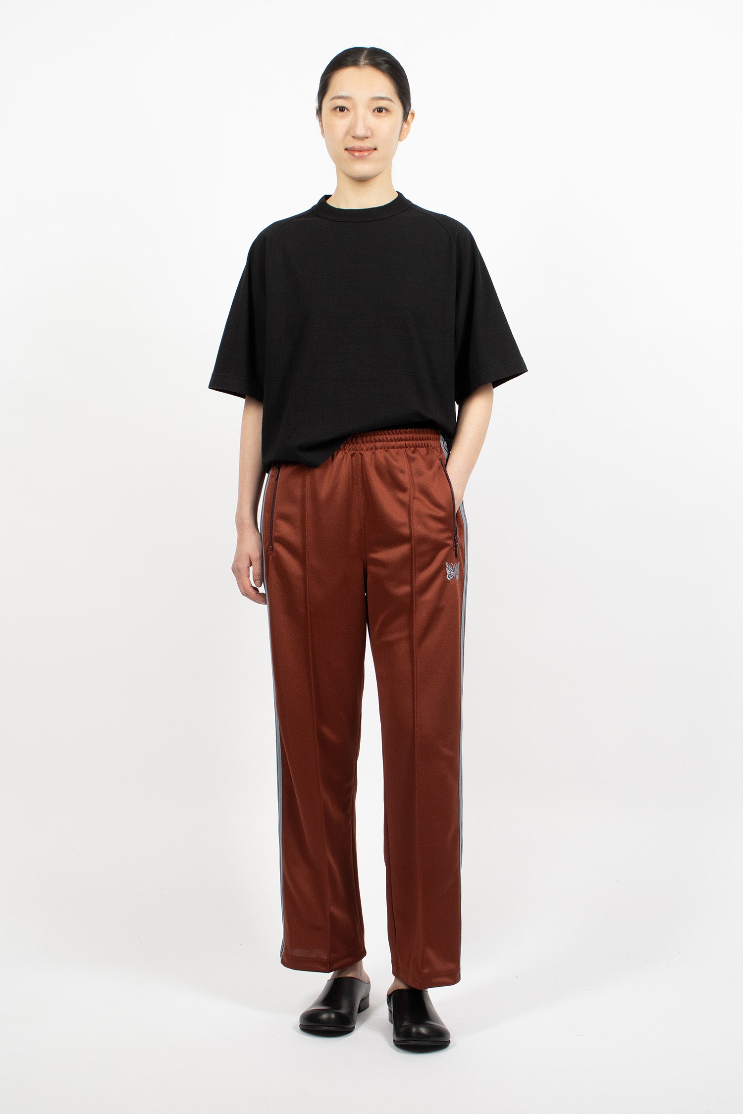 Narrow Track Pant Rust/Blue