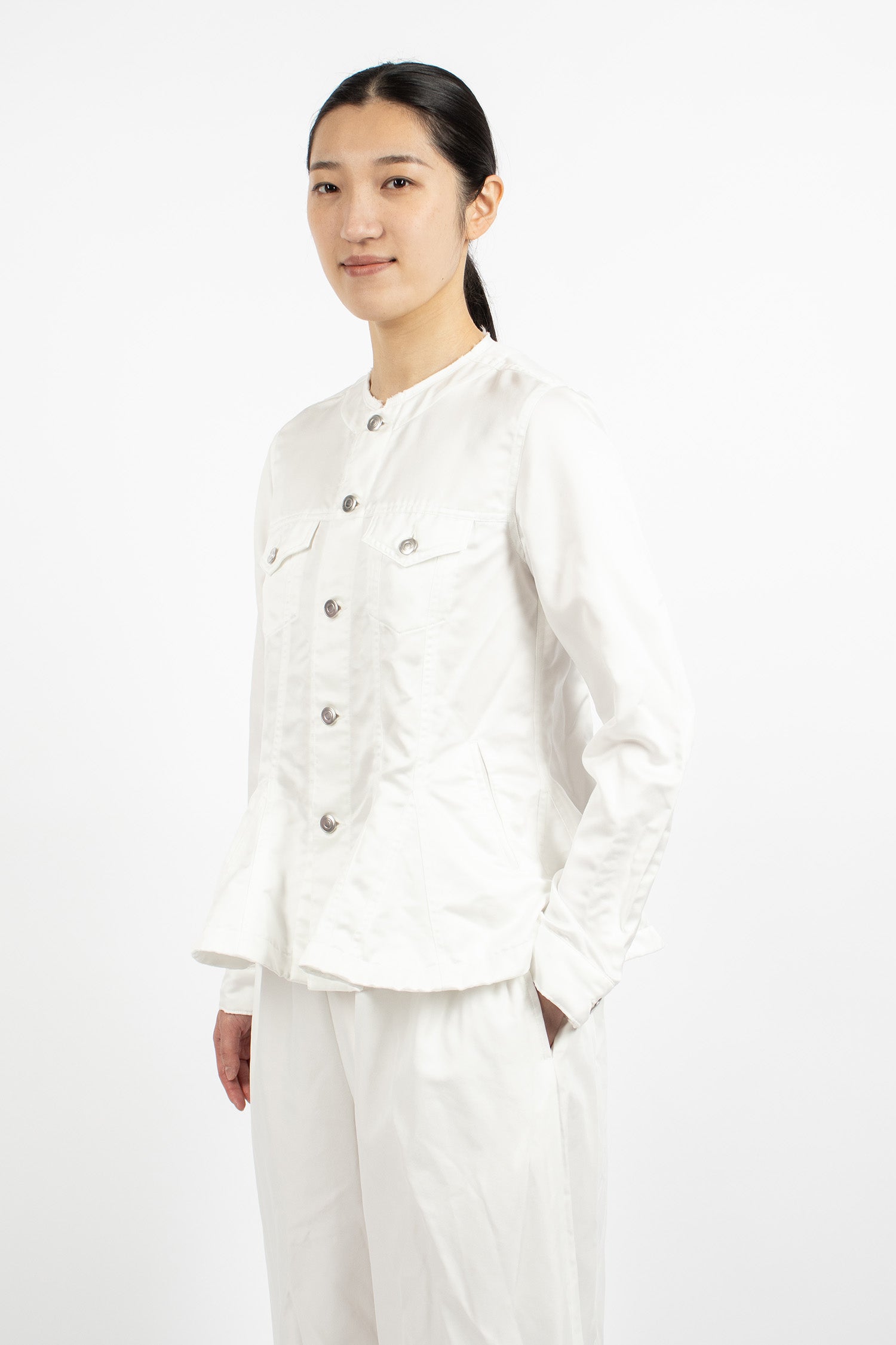 Satin Jacket White